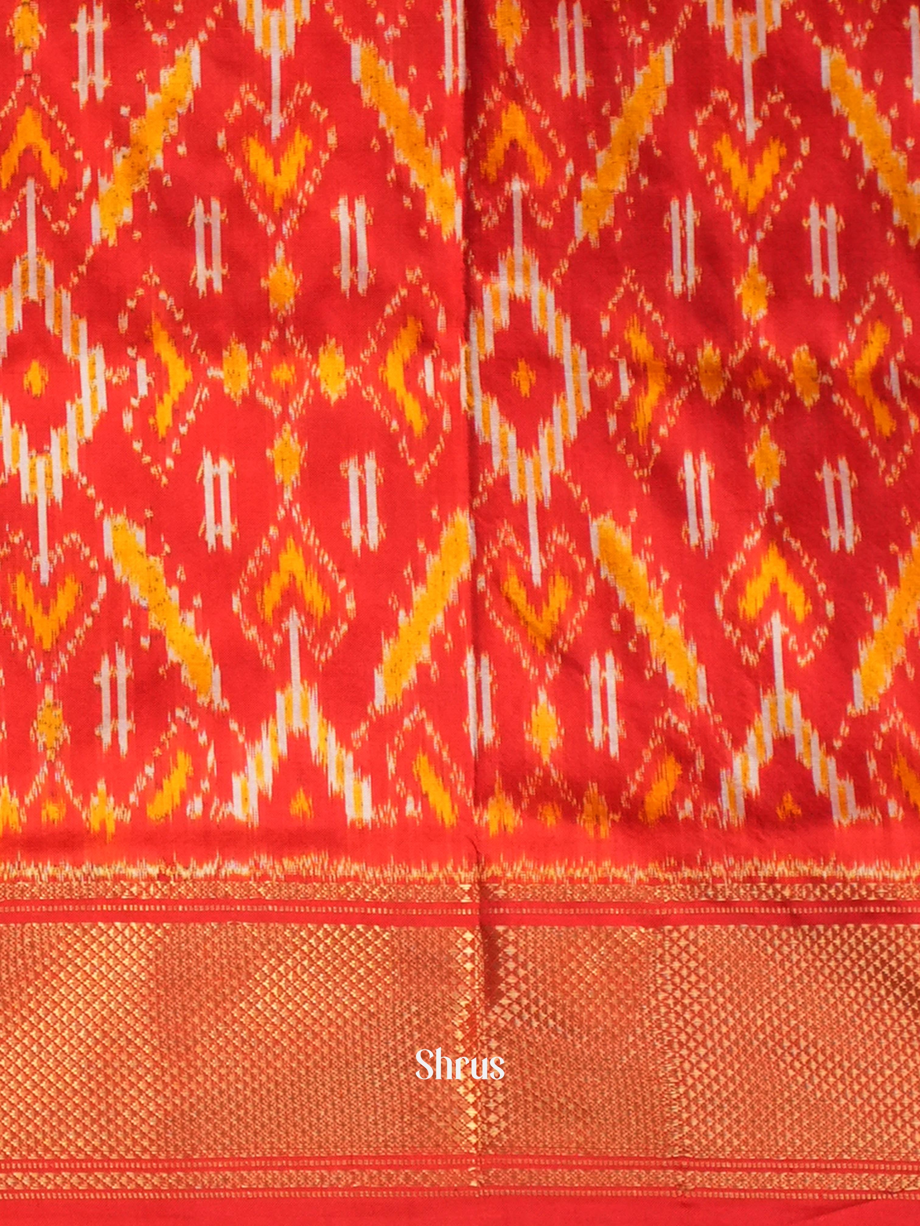 CGS27024- Ikkat Silk Saree - Shop on ShrusEternity.com