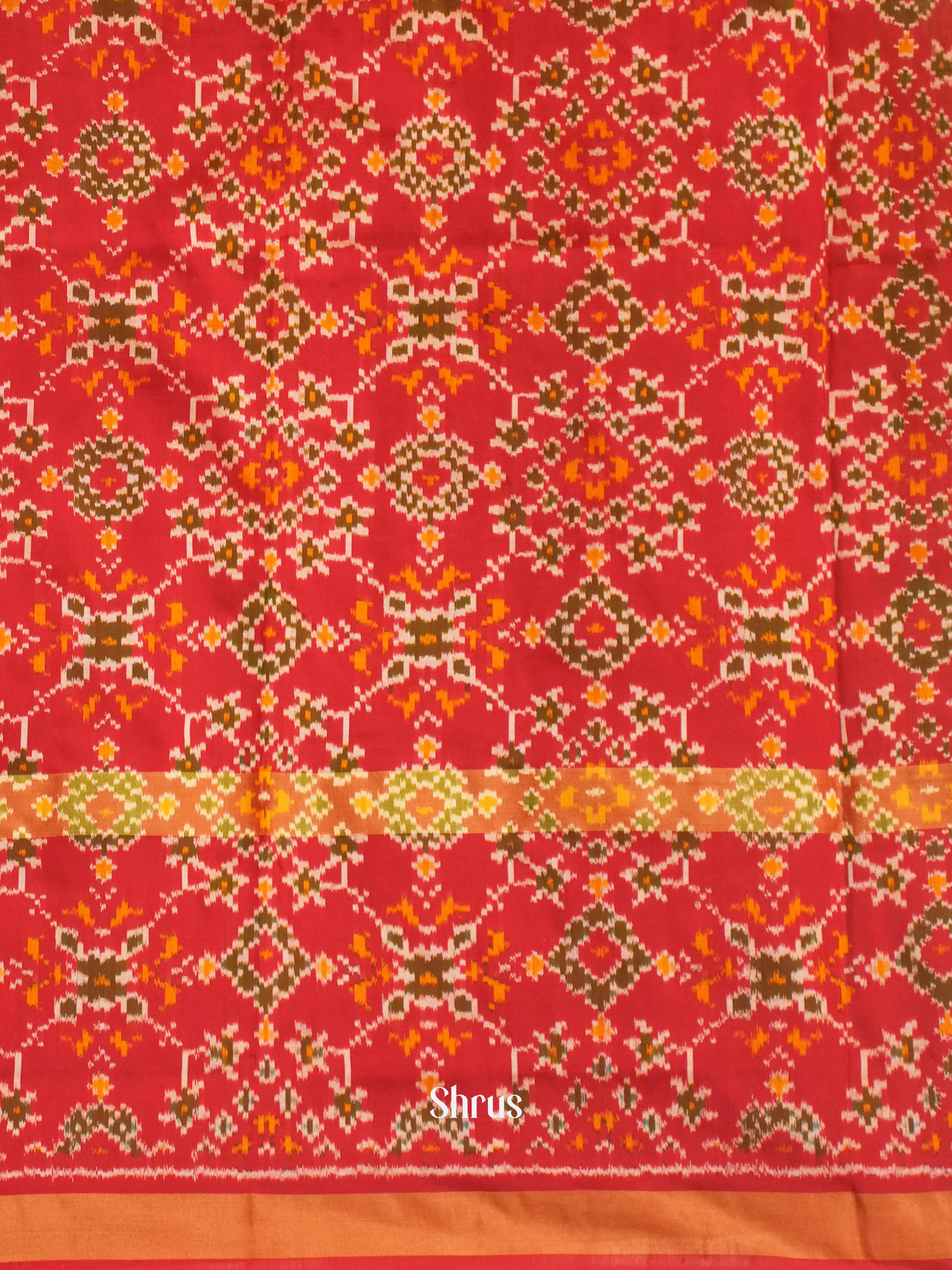 CGS27033- Ikkat Silk Saree - Shop on ShrusEternity.com