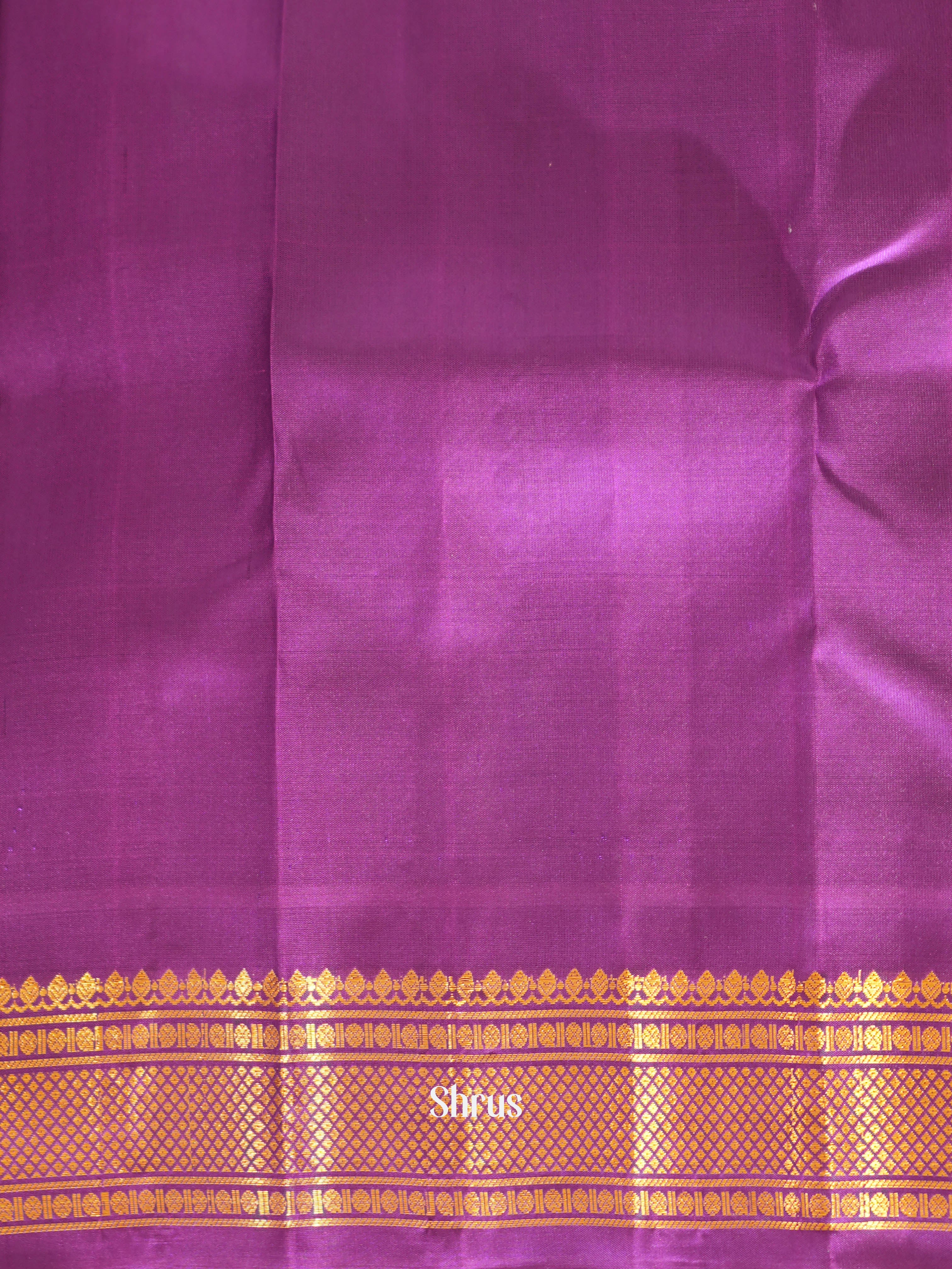 Teal & Majenta - Gadwal Silk Saree - Shop on ShrusEternity.com