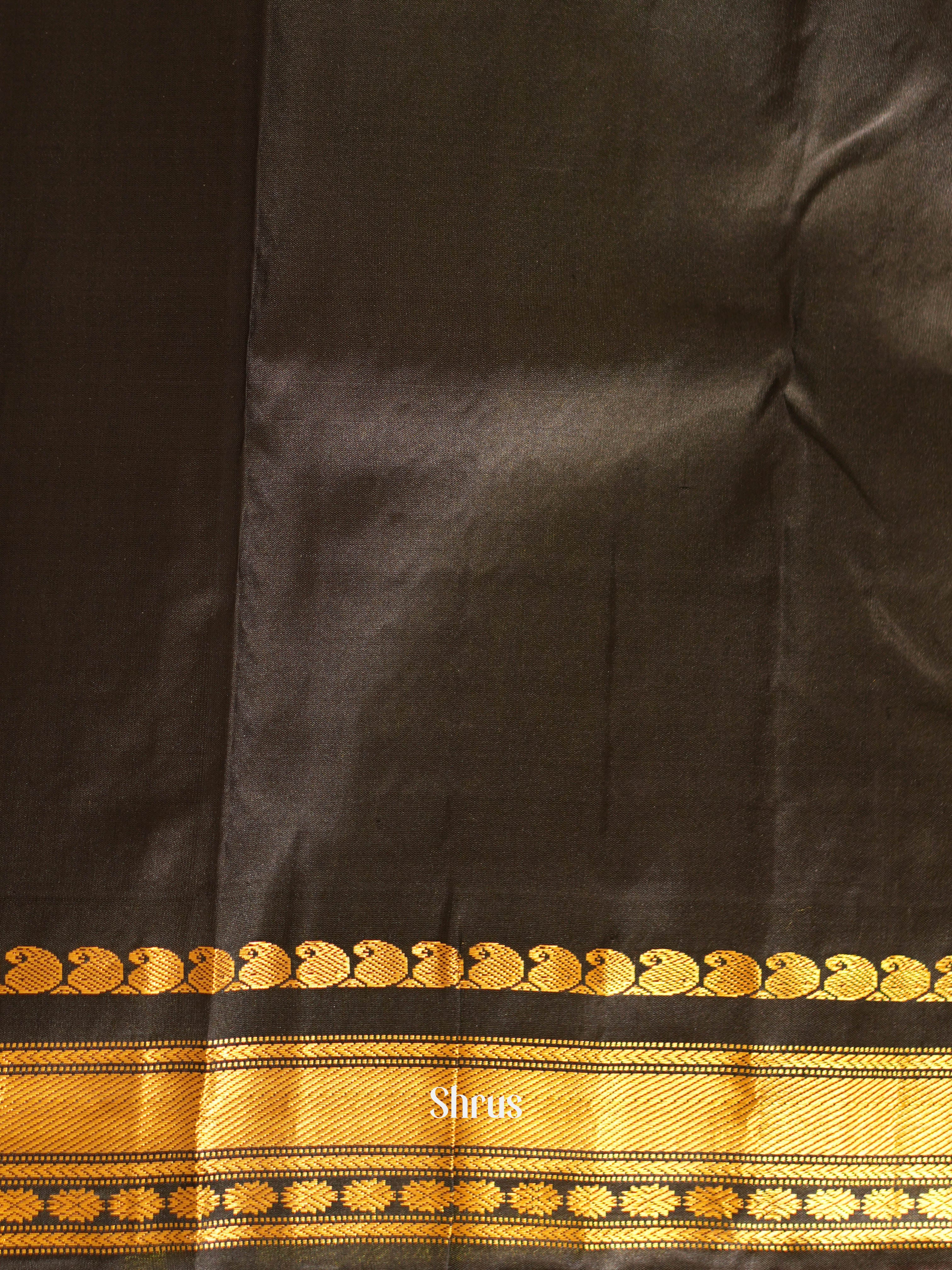 Green & Black - Gadwal Silk Saree - Shop on ShrusEternity.com