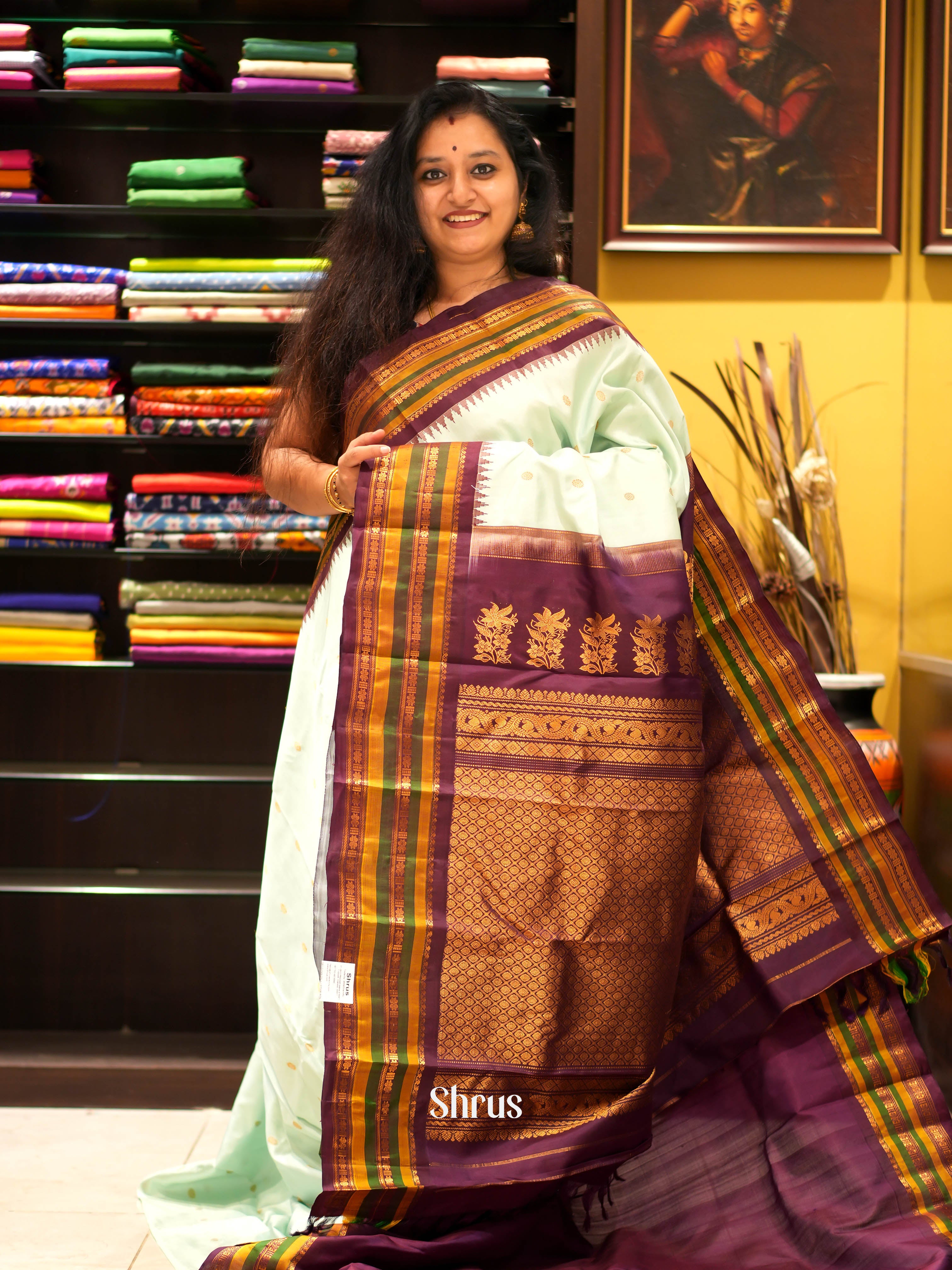CGS27045 - Gadwal Silk Saree - Shop on ShrusEternity.com