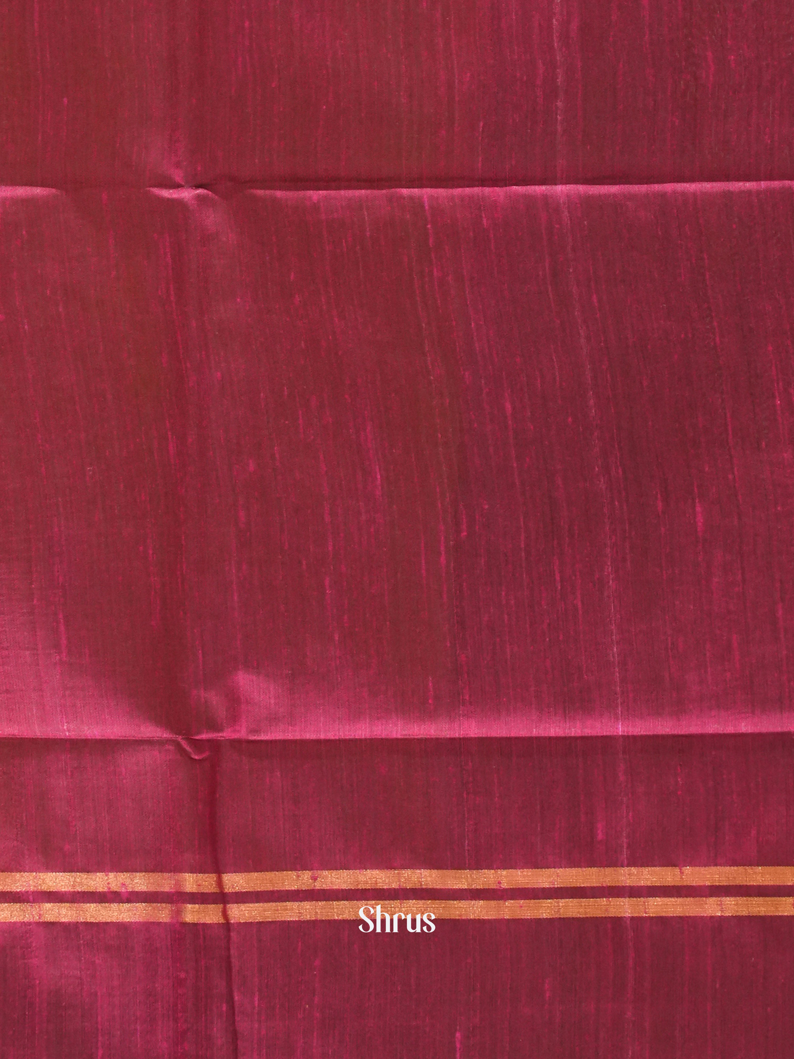 Mathulir Green & Pink - Raw silk saree - Shop on ShrusEternity.com
