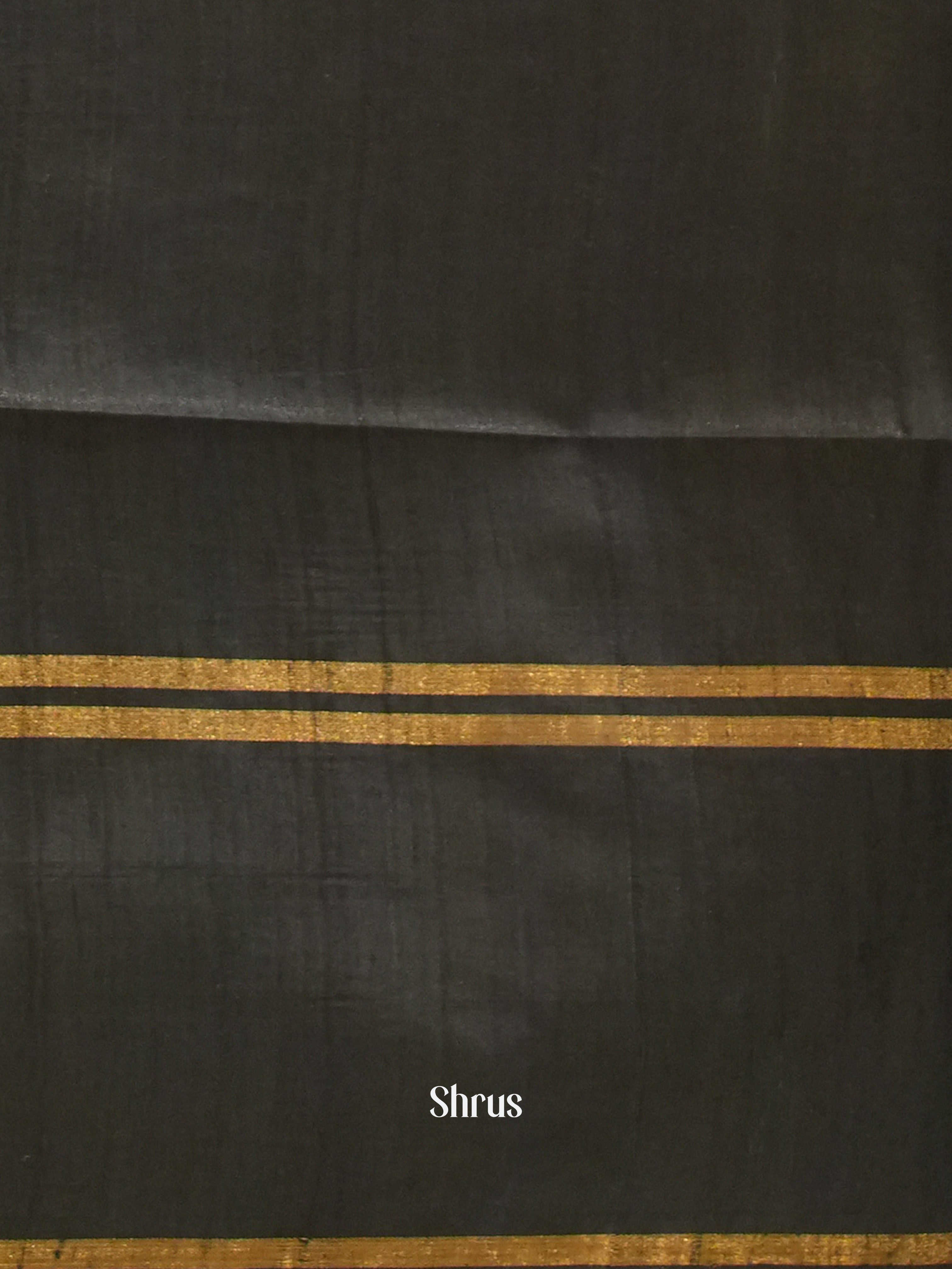 Blue & Black - Raw silk saree - Shop on ShrusEternity.com