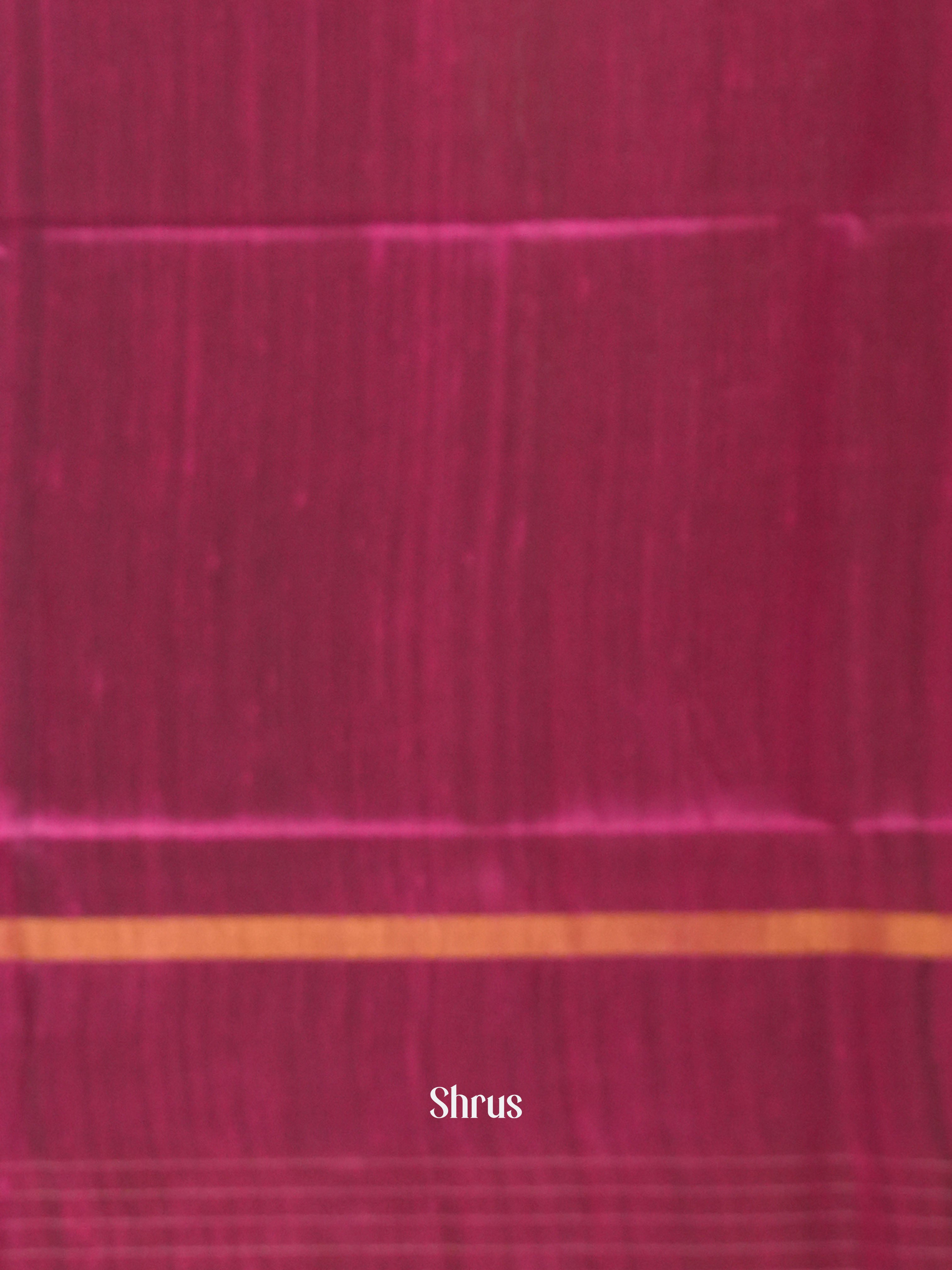 Peacock Green & Majenta Pink - Raw silk saree - Shop on ShrusEternity.com