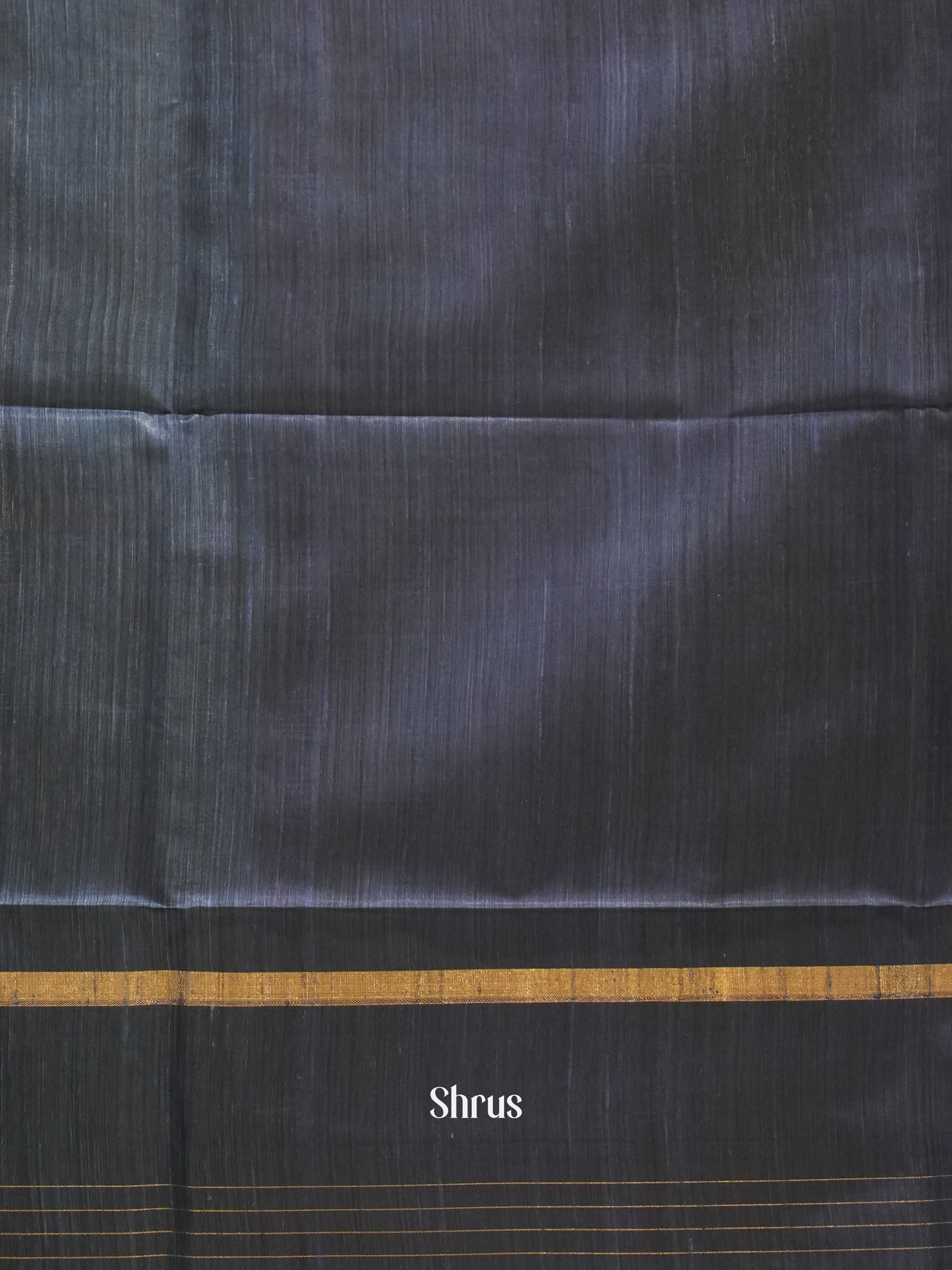 Grey & Blue - Raw silk saree - Shop on ShrusEternity.com