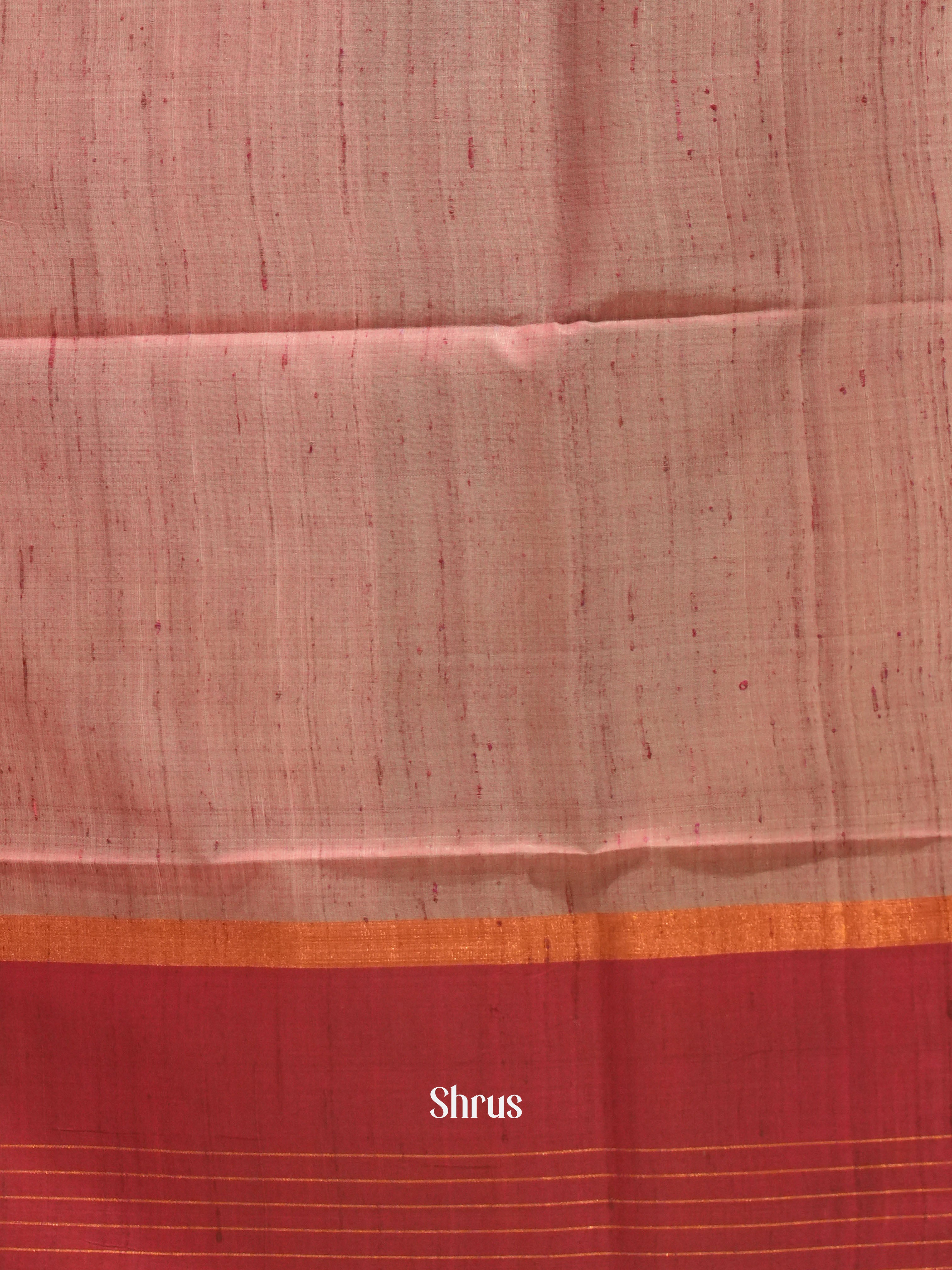 Pink & Red - Raw silk saree - Shop on ShrusEternity.com