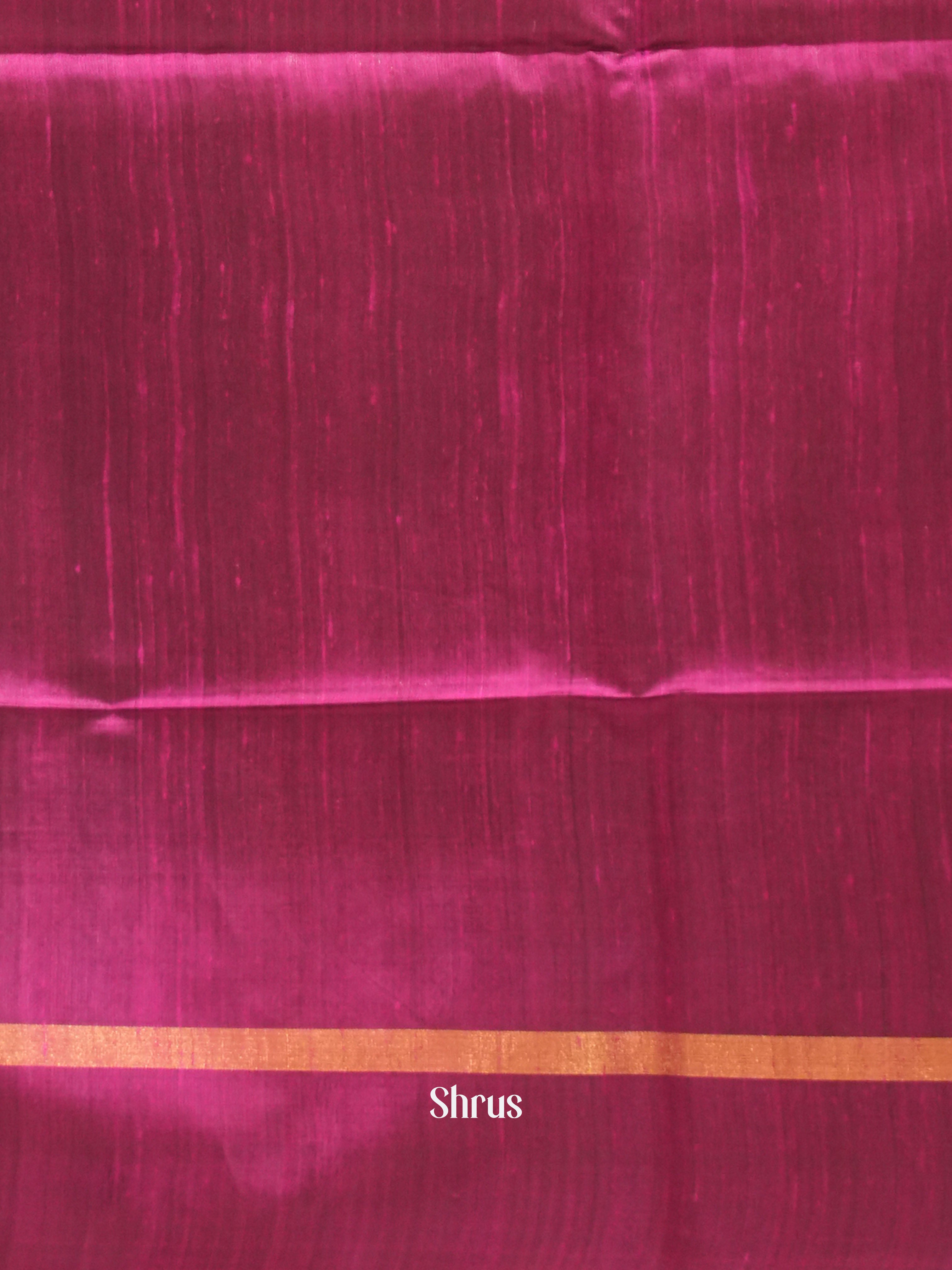 Purple & Pink - Raw Silk Saree - Shop on ShrusEternity.com