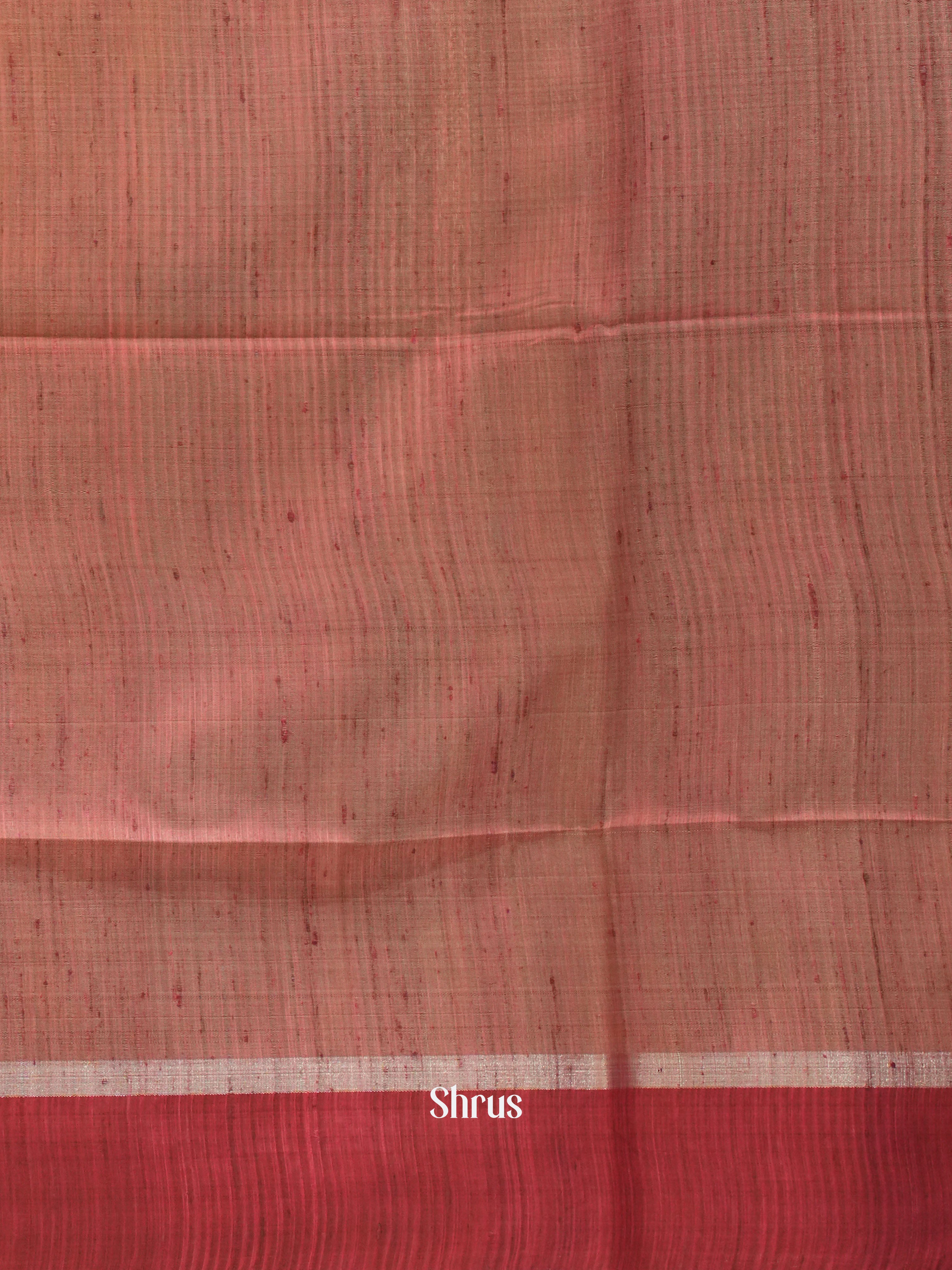 Musatrd & Maroon - Raw Silk Saree - Shop on ShrusEternity.com