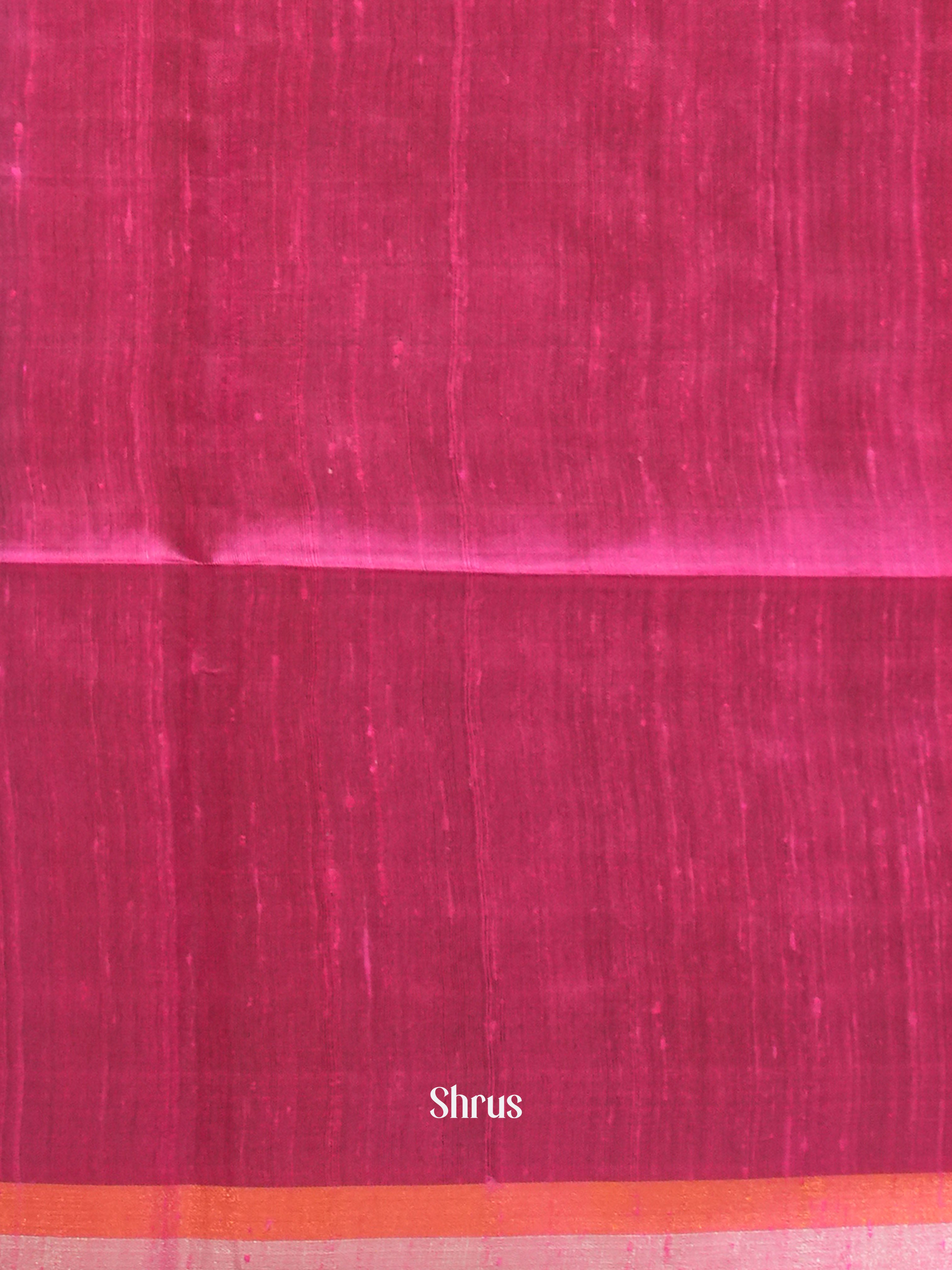 Grey & Pink - Raw Silk Saree - Shop on ShrusEternity.com