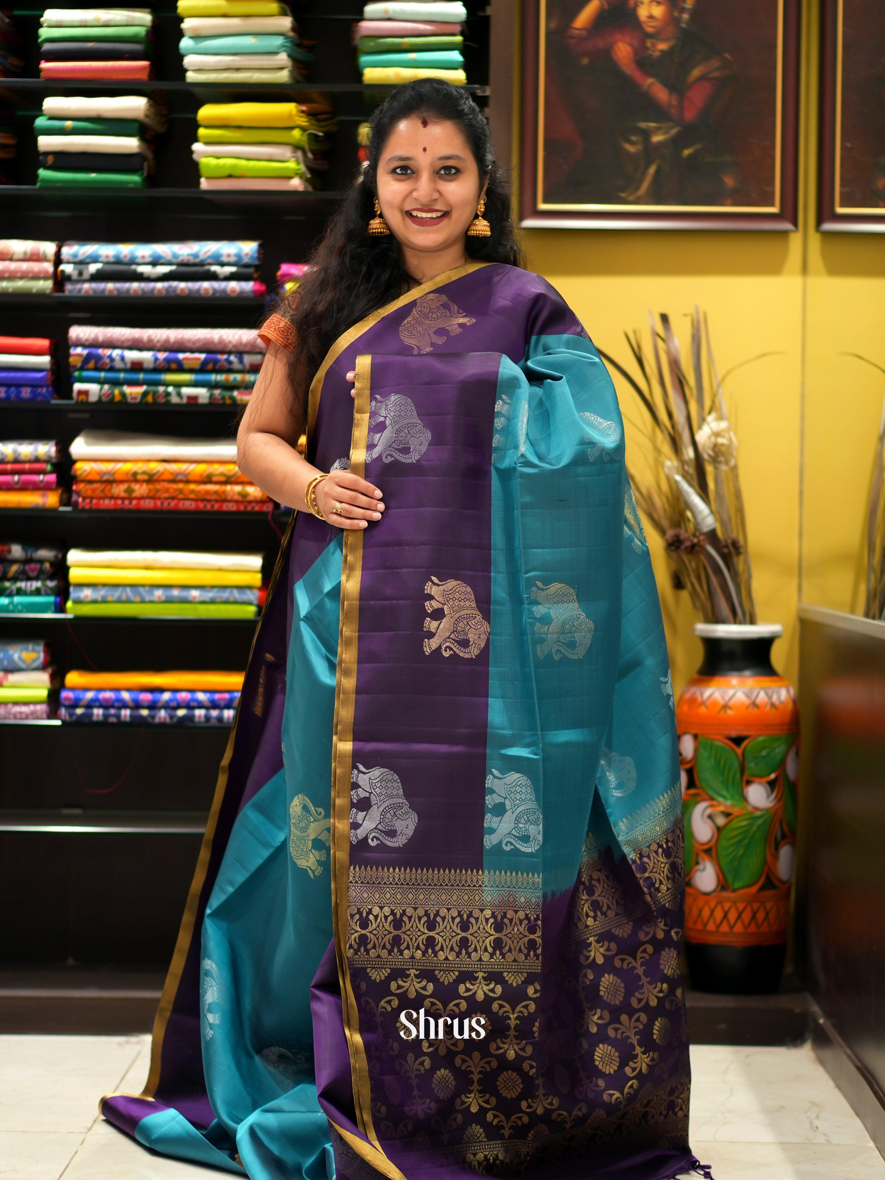 CGS27178 - Soft Silk Saree - Shop on ShrusEternity.com