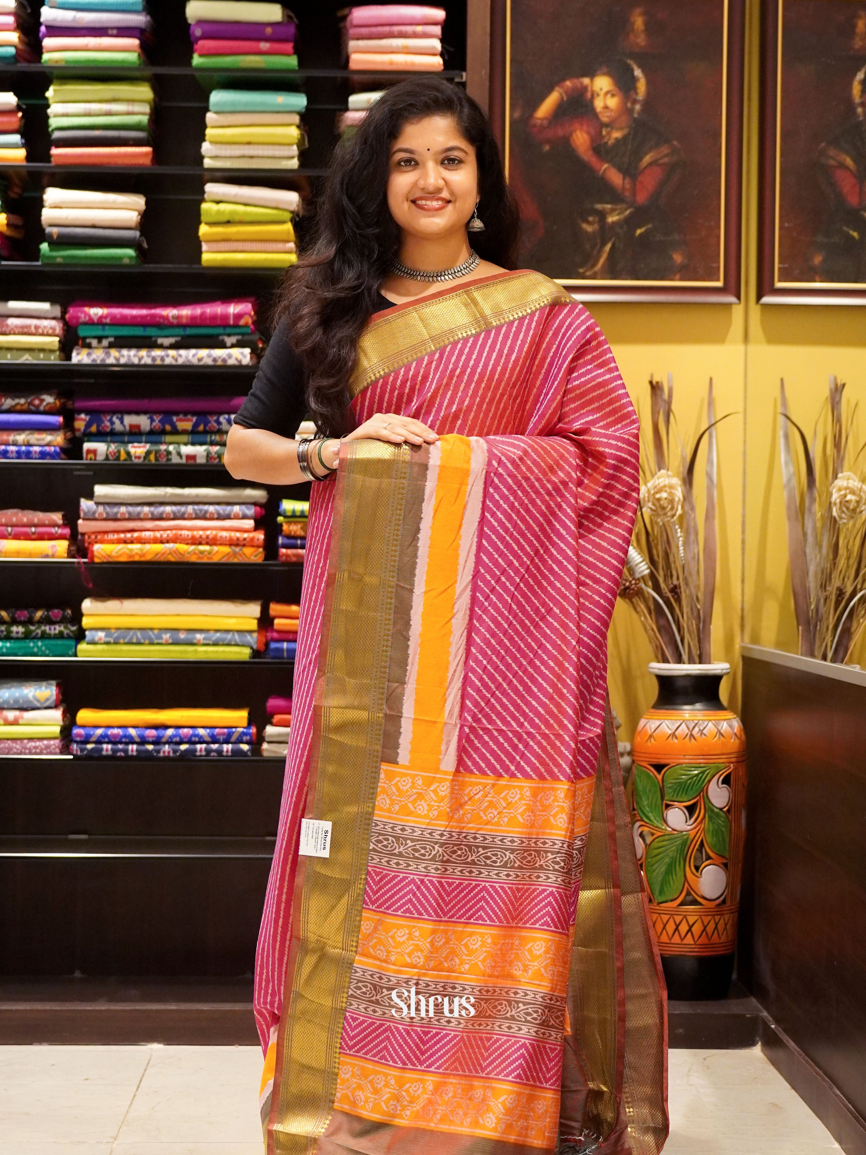 CGS29005 - Semi Patola Saree - Shop on ShrusEternity.com