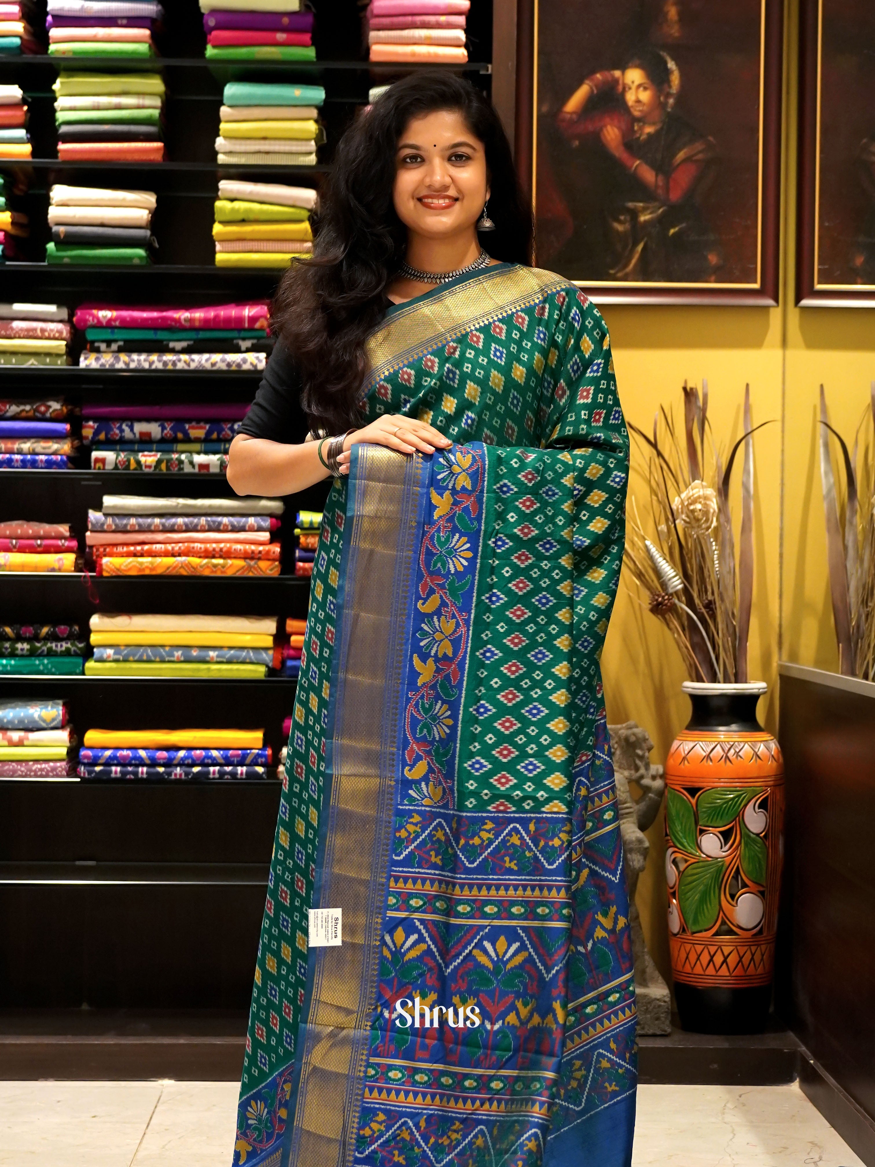 CGS29010 - Semi Patola Saree - Shop on ShrusEternity.com