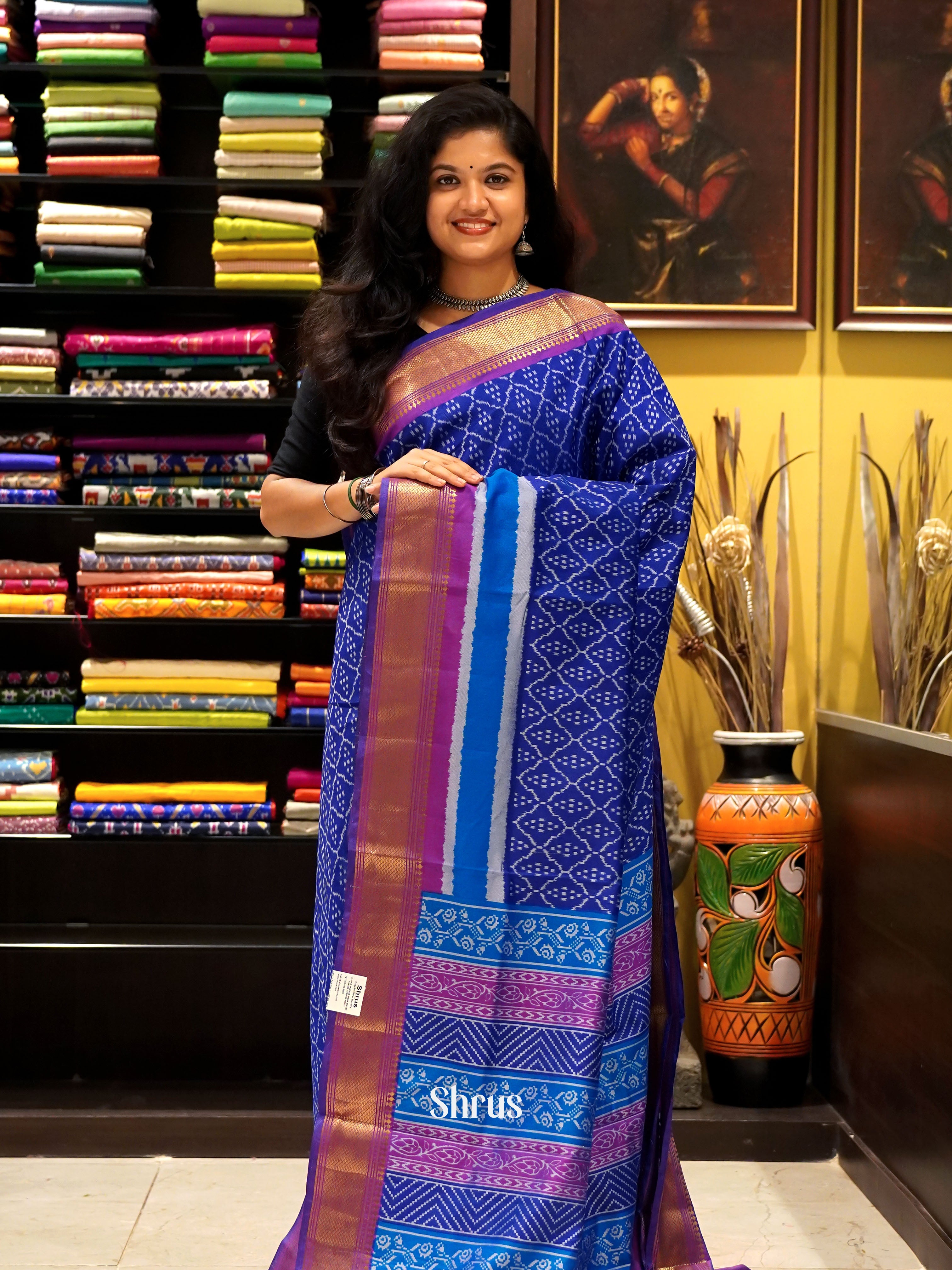CGS29013 - Semi Patola Saree - Shop on ShrusEternity.com