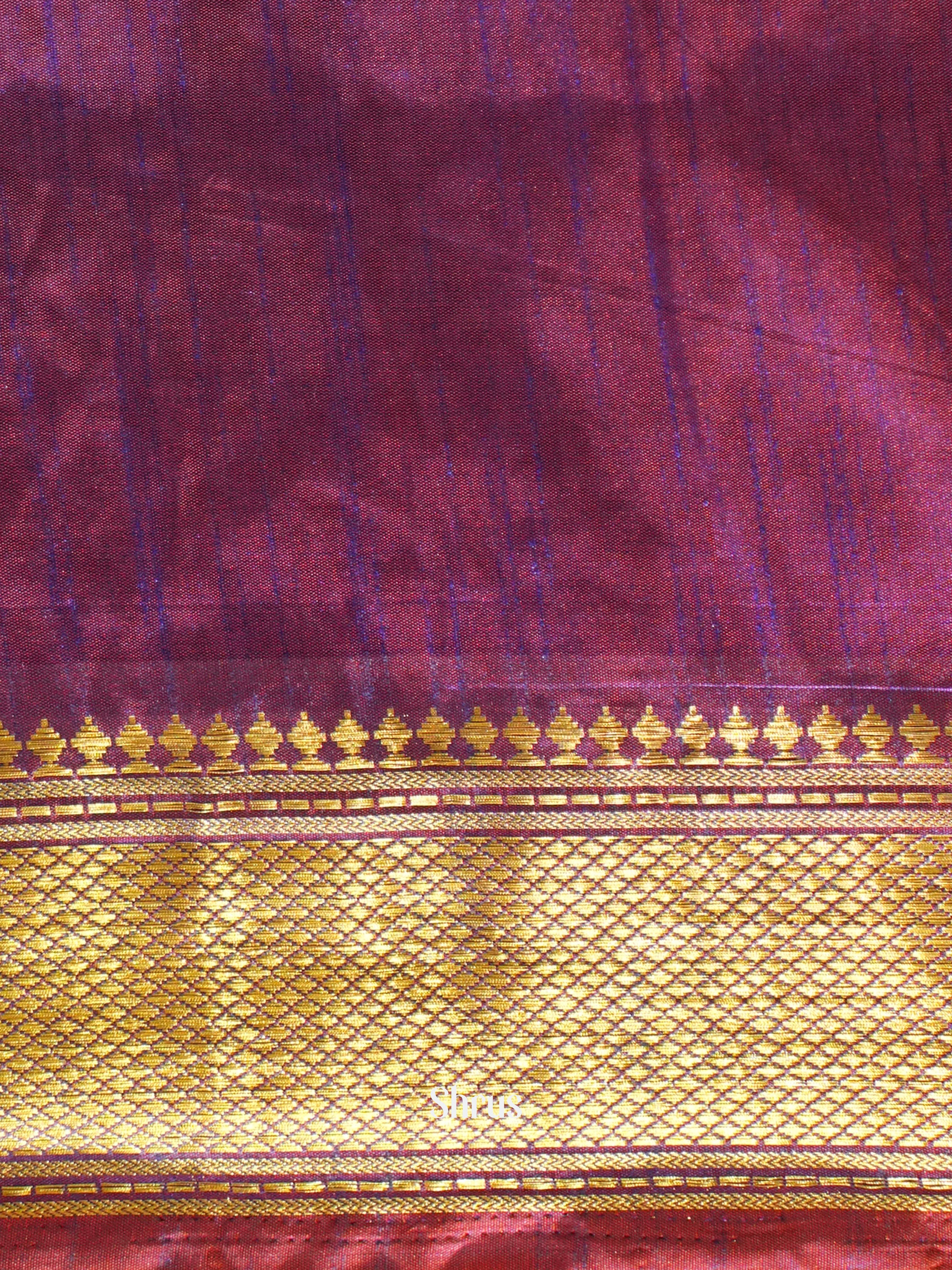 Pink & Purple- Semi Patola Saree - Shop on ShrusEternity.com