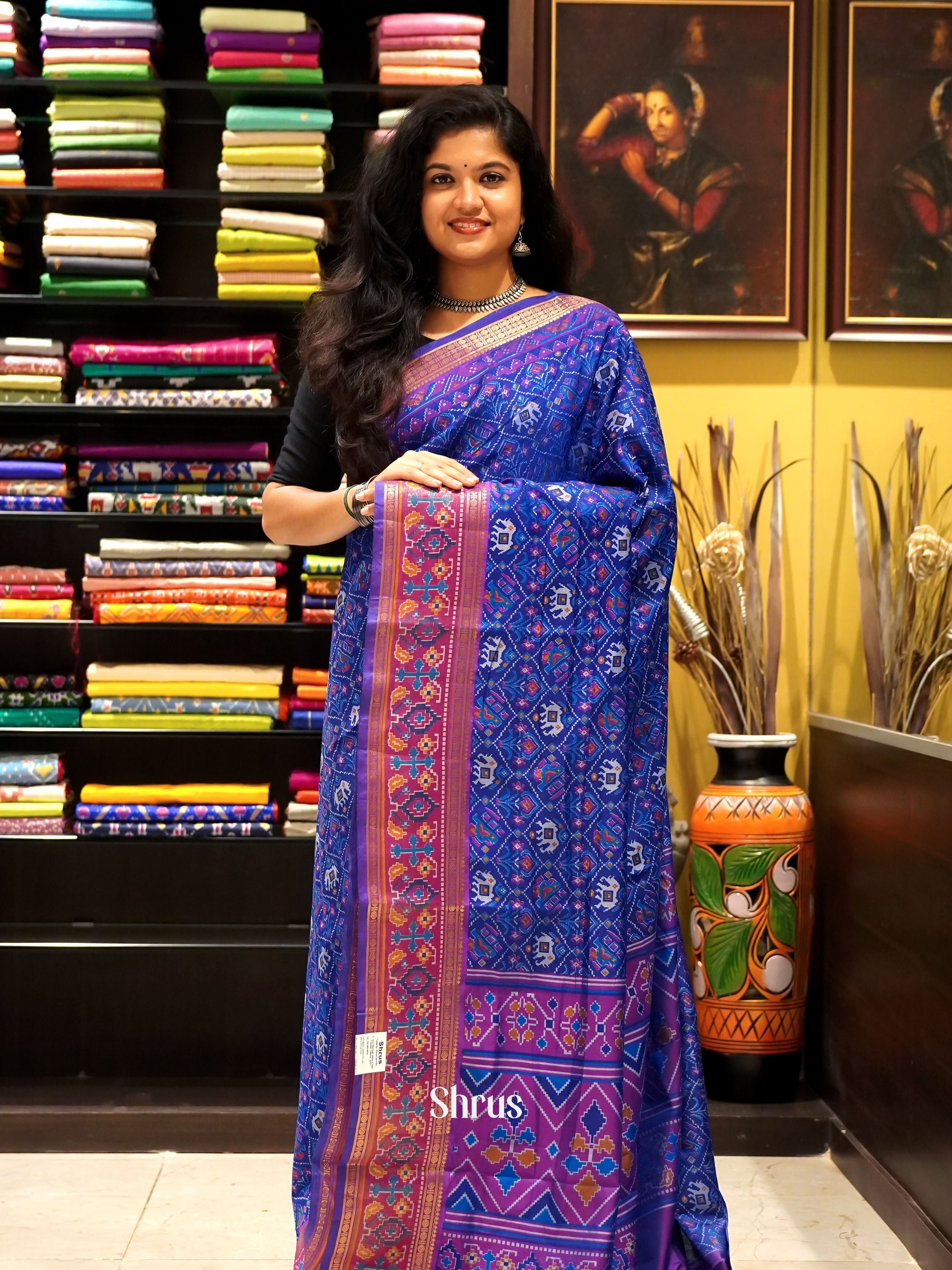 CGS29018 - Semi Patola Saree - Shop on ShrusEternity.com