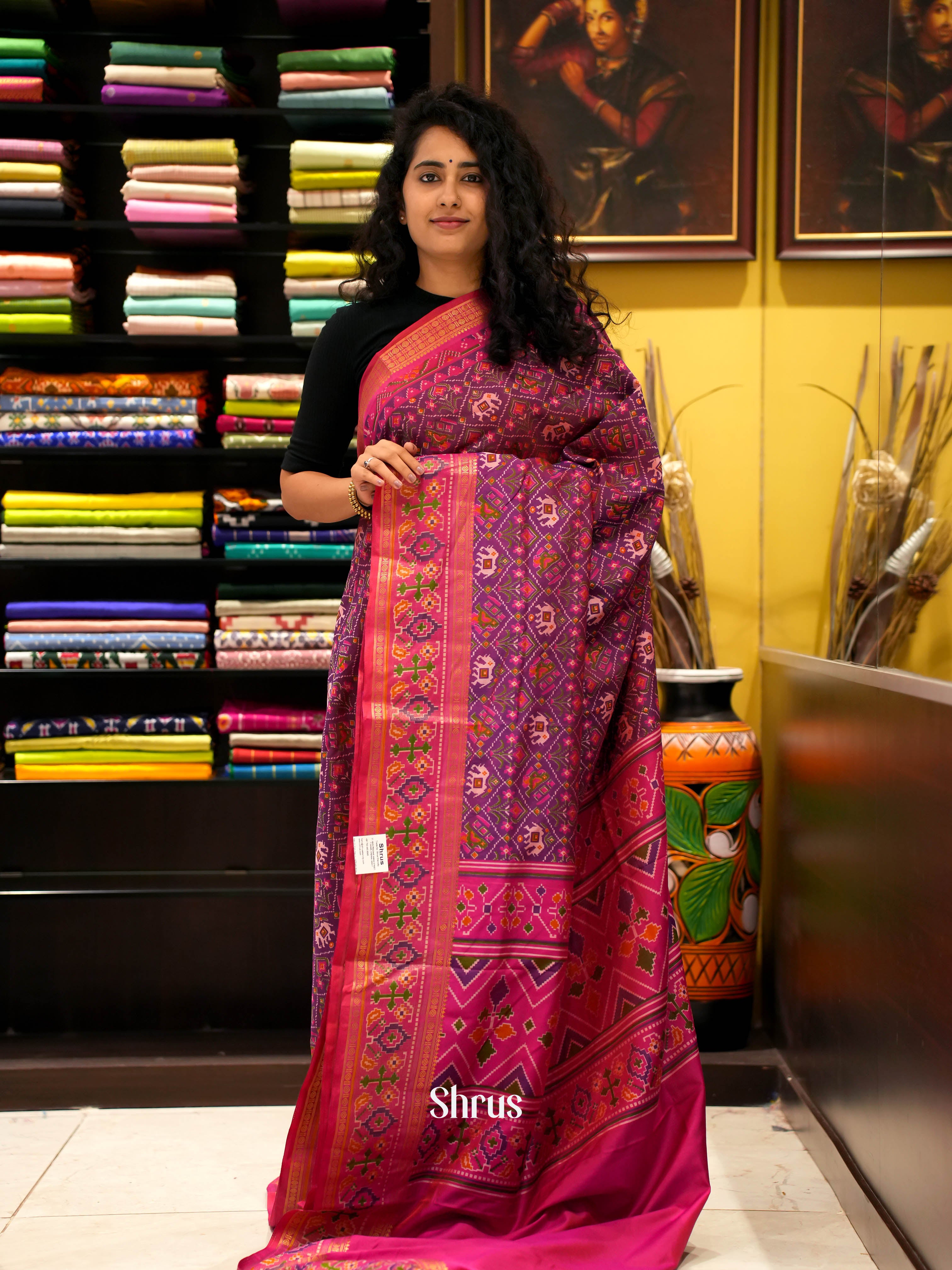 CGS29021 - Semi Patola Saree - Shop on ShrusEternity.com