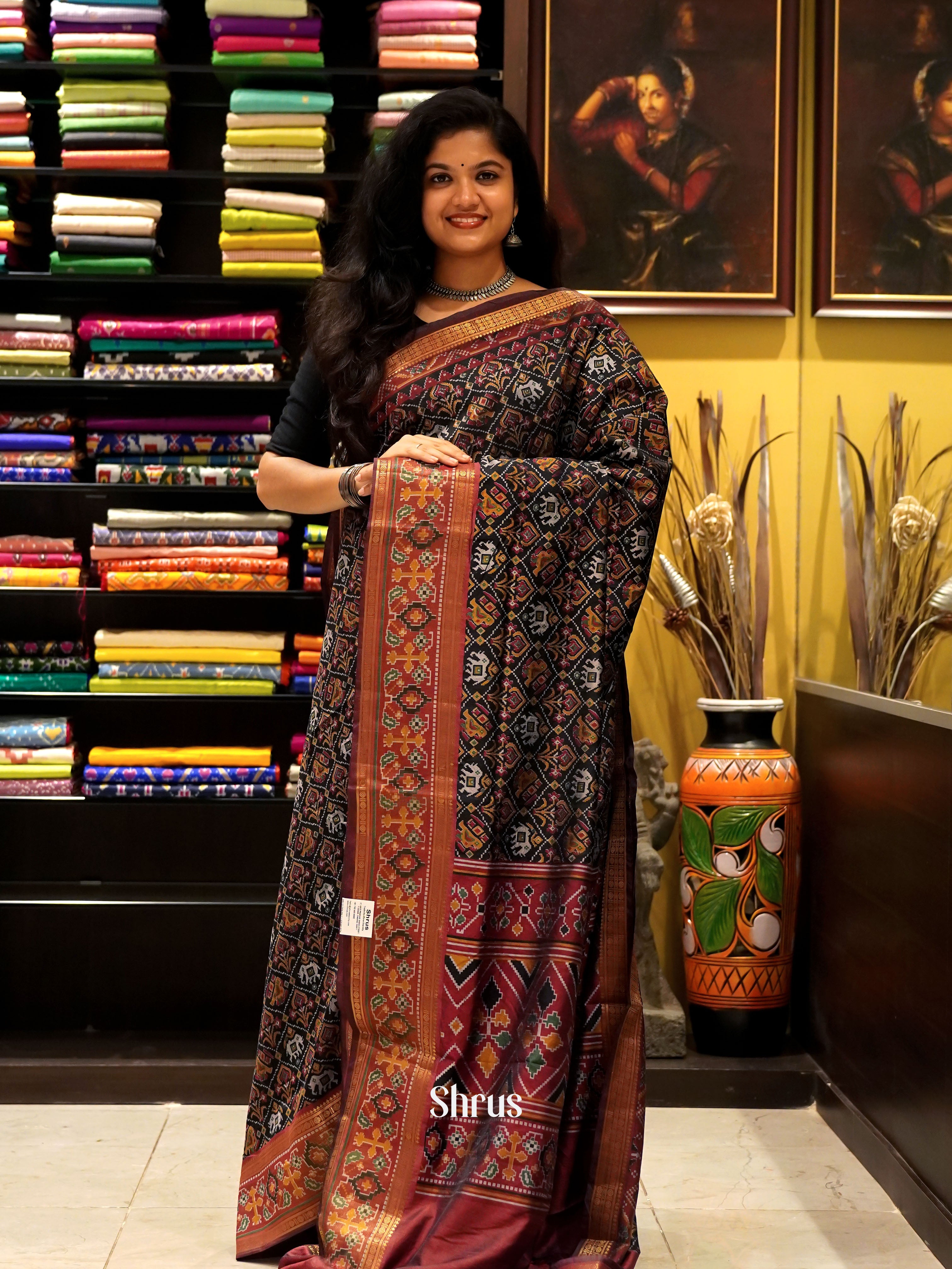 CGS29025 - Semi Patola Saree - Shop on ShrusEternity.com