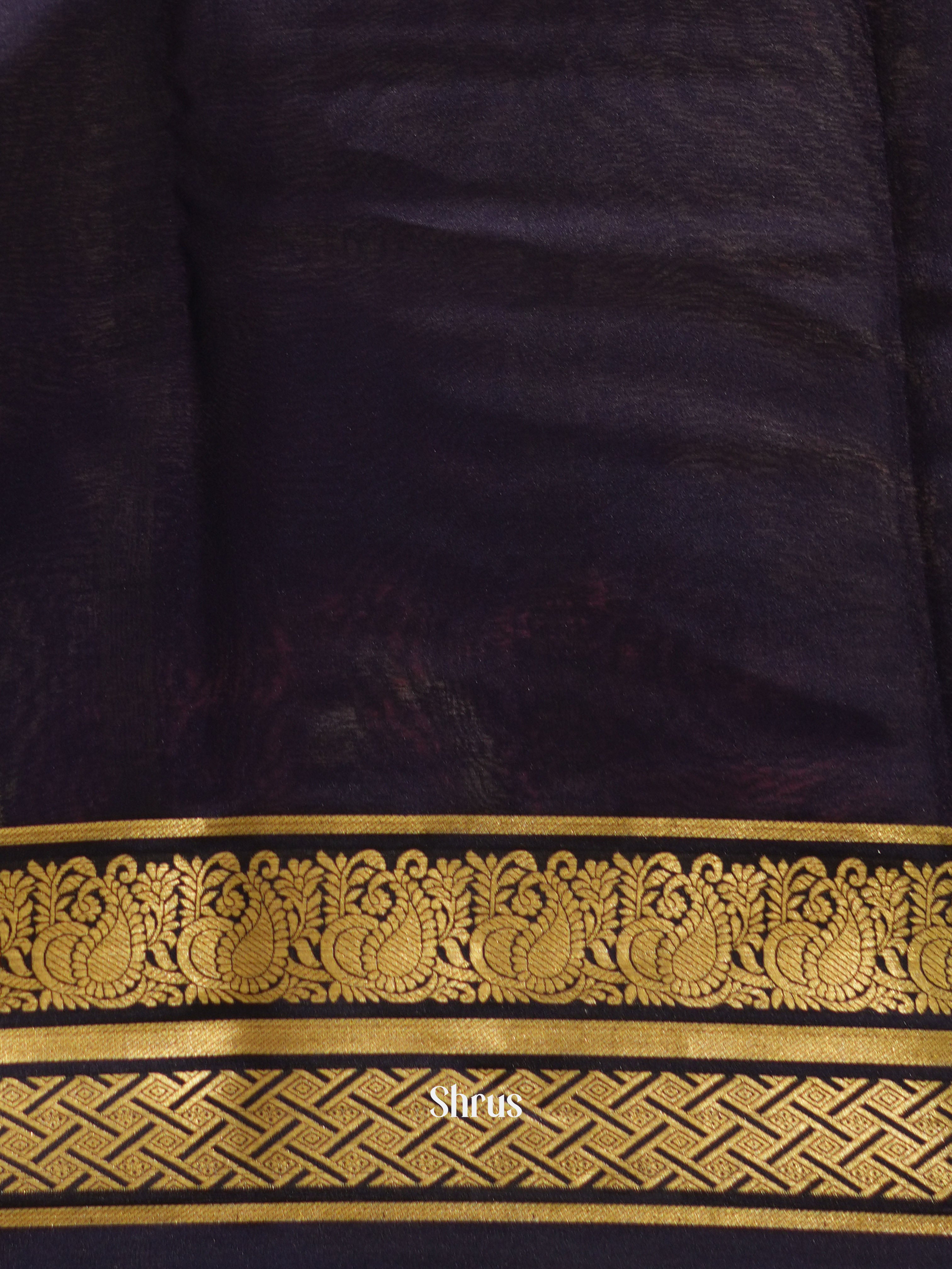 Teal & Blue - Mysore Silk Saree - Shop on ShrusEternity.com