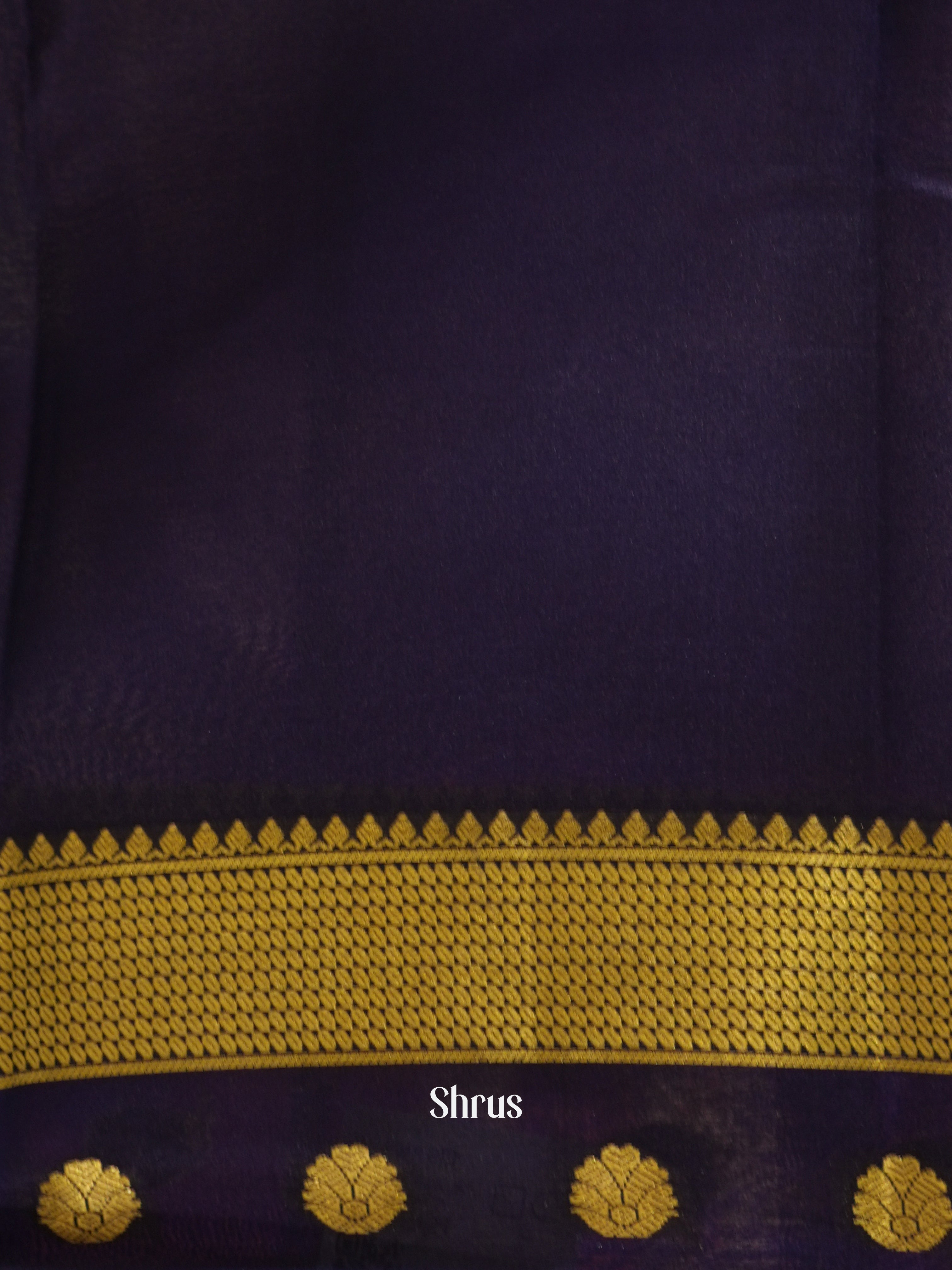 Teal & Blue - Mysore Silk Saree - Shop on ShrusEternity.com