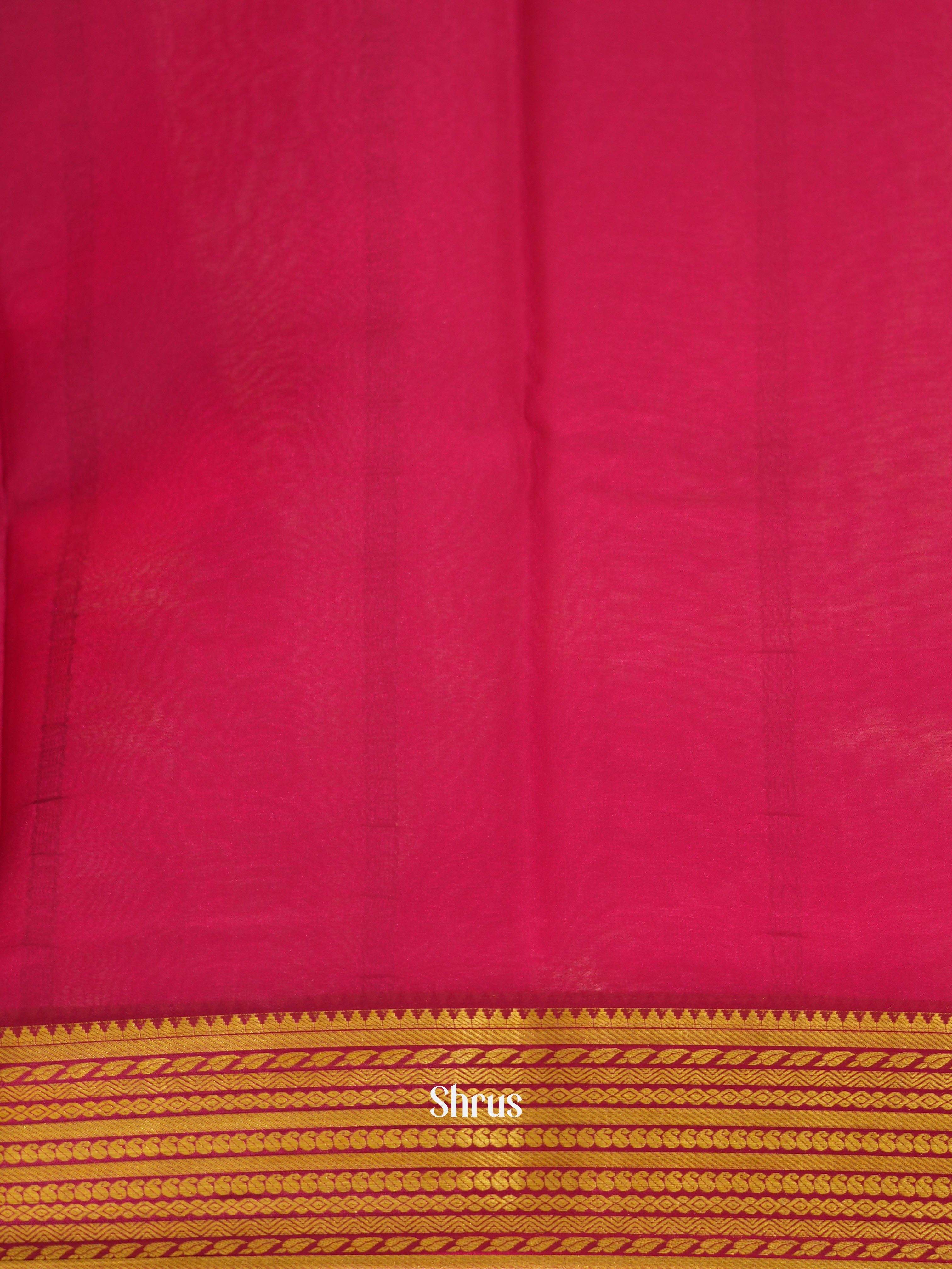 Blue & Maroon - Mysore Silk Saree - Shop on ShrusEternity.com