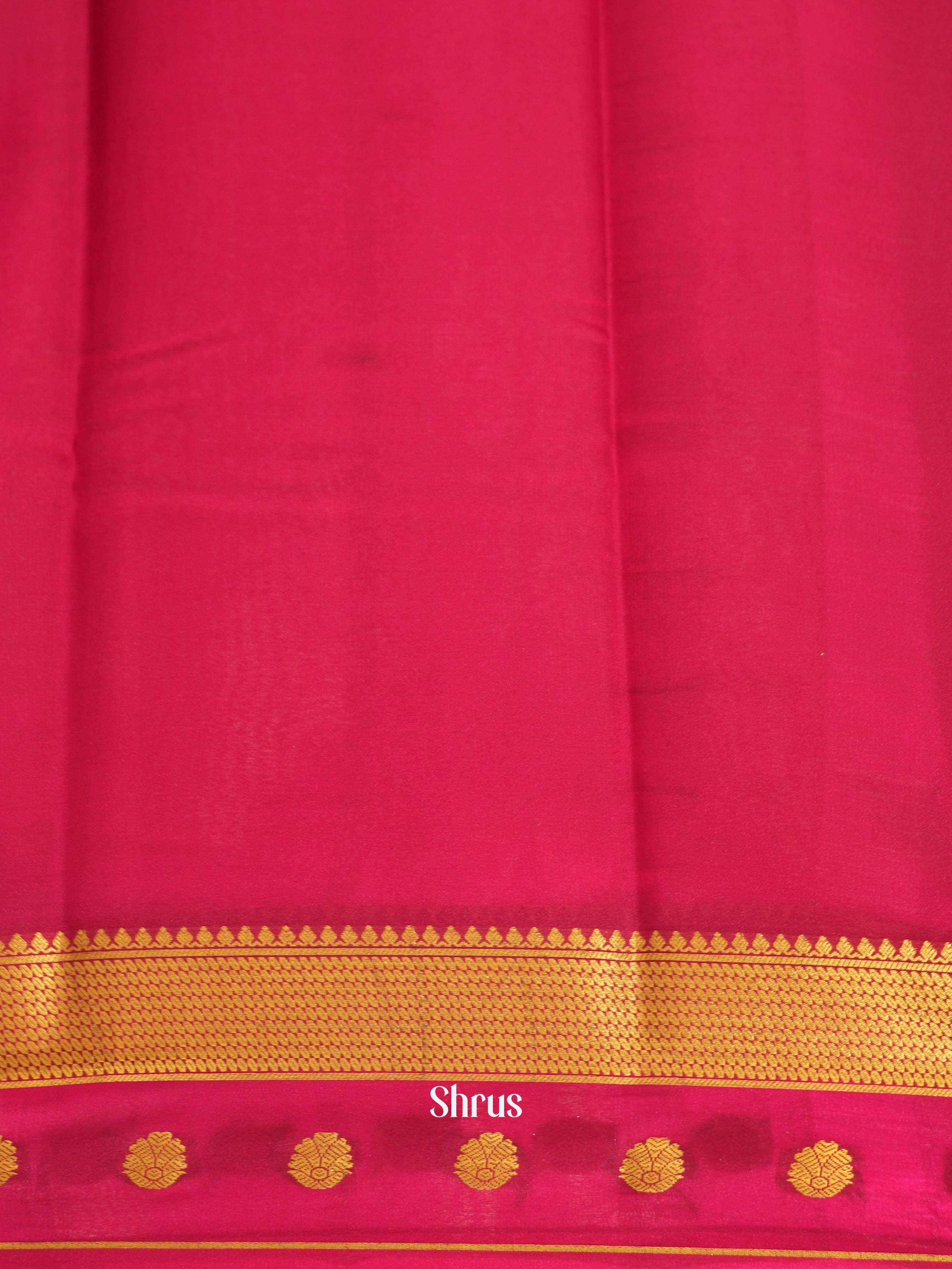 Green & Pink- Mysore silk Saree - Shop on ShrusEternity.com