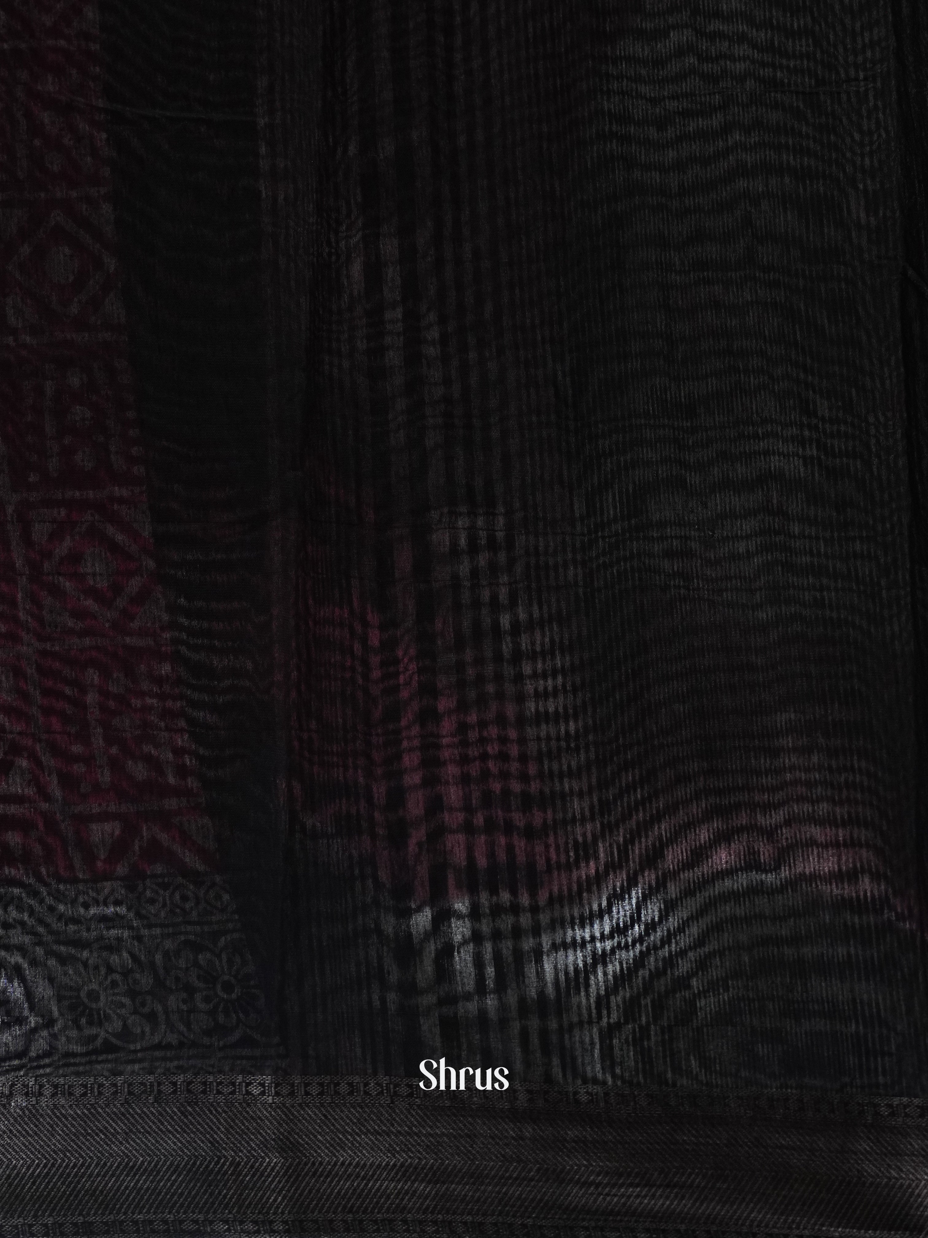 Red & Black- Art Modal Saree - Shop on ShrusEternity.com