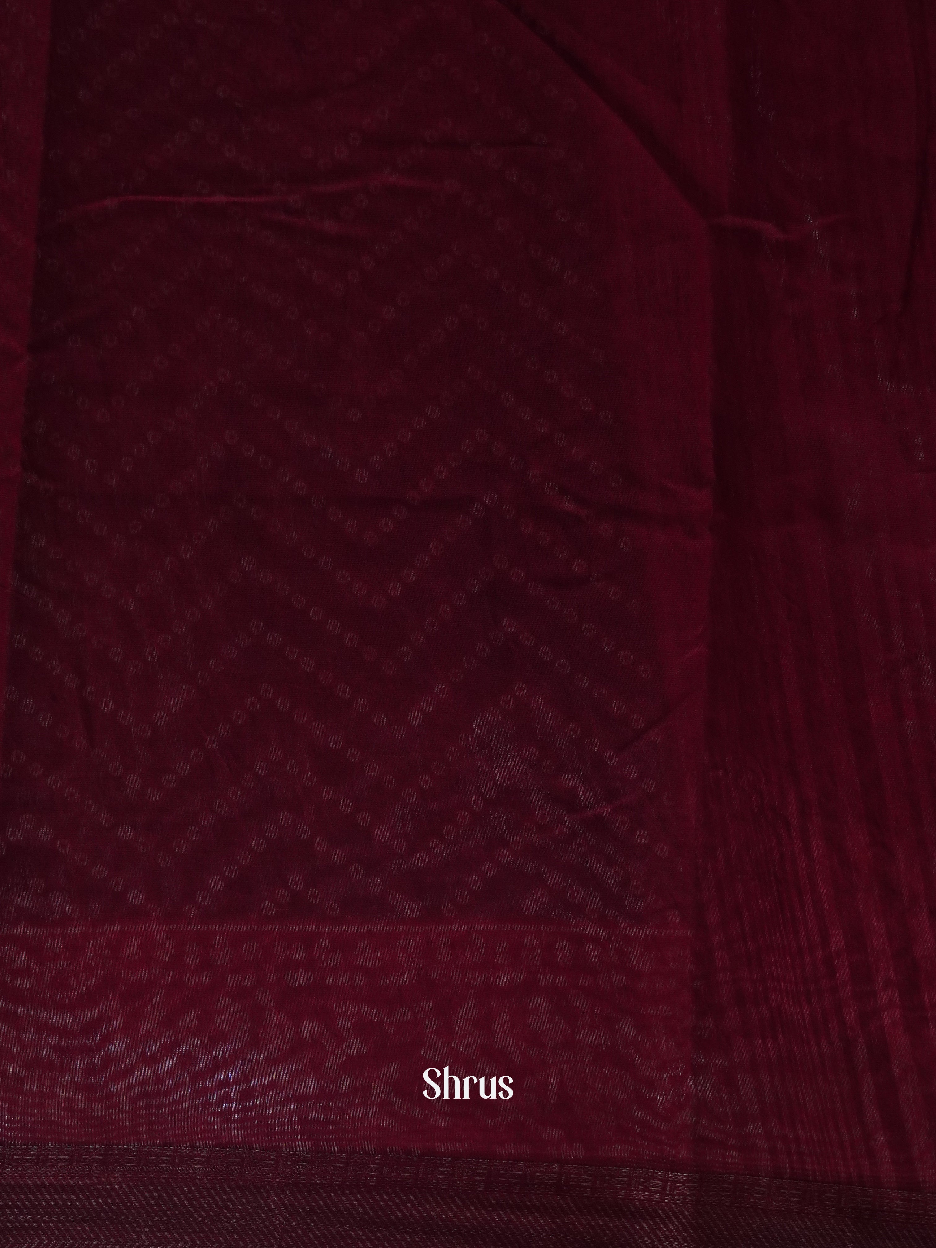 Black & Maroon - Art Modal Saree - Shop on ShrusEternity.com