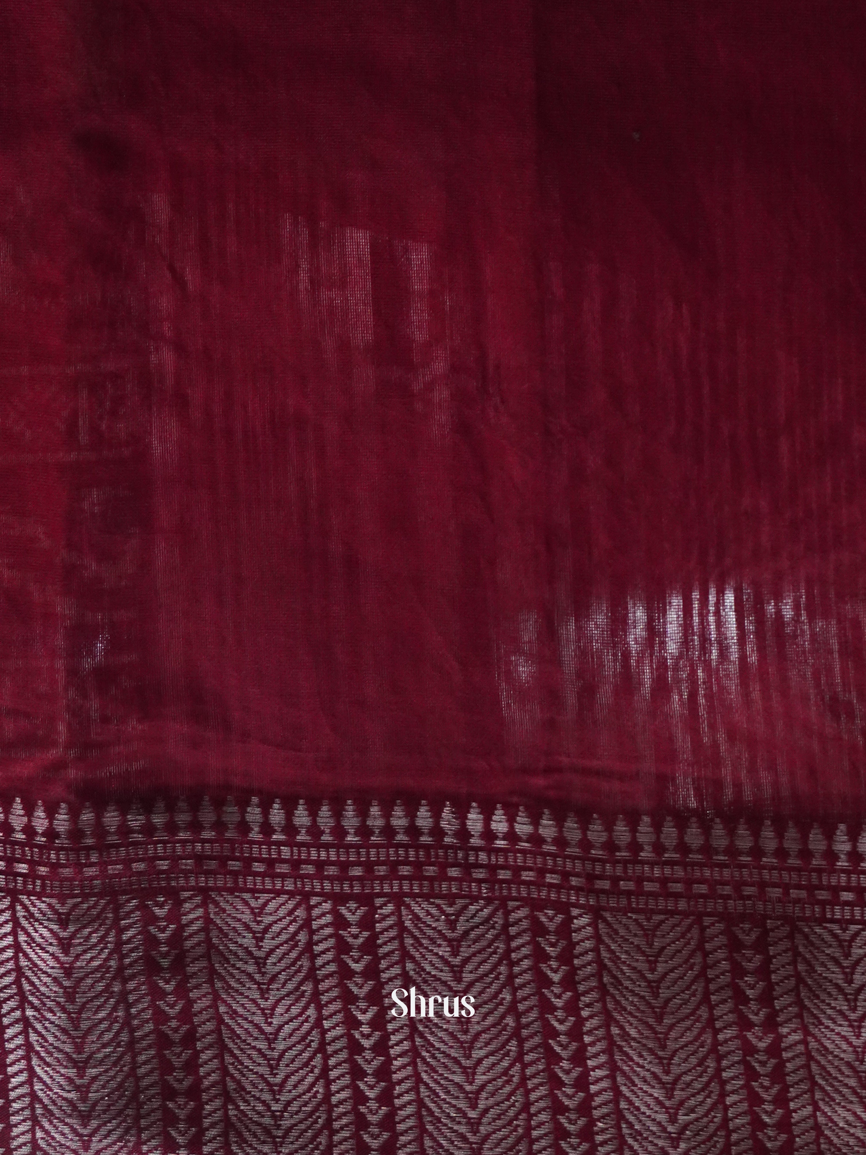 Black & Maroon - Art Modal Saree - Shop on ShrusEternity.com