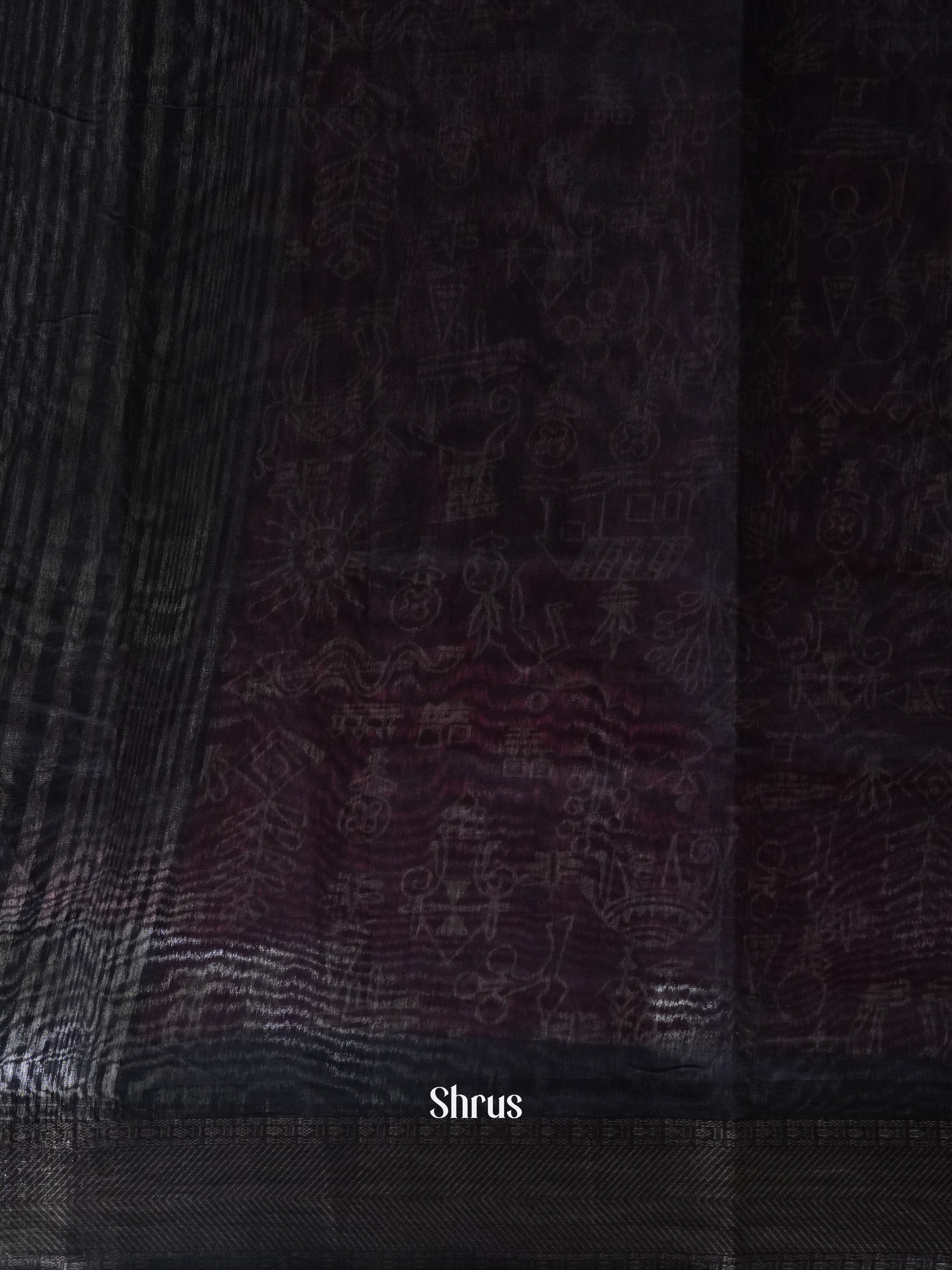 Red & Black - Art Modal Saree - Shop on ShrusEternity.com