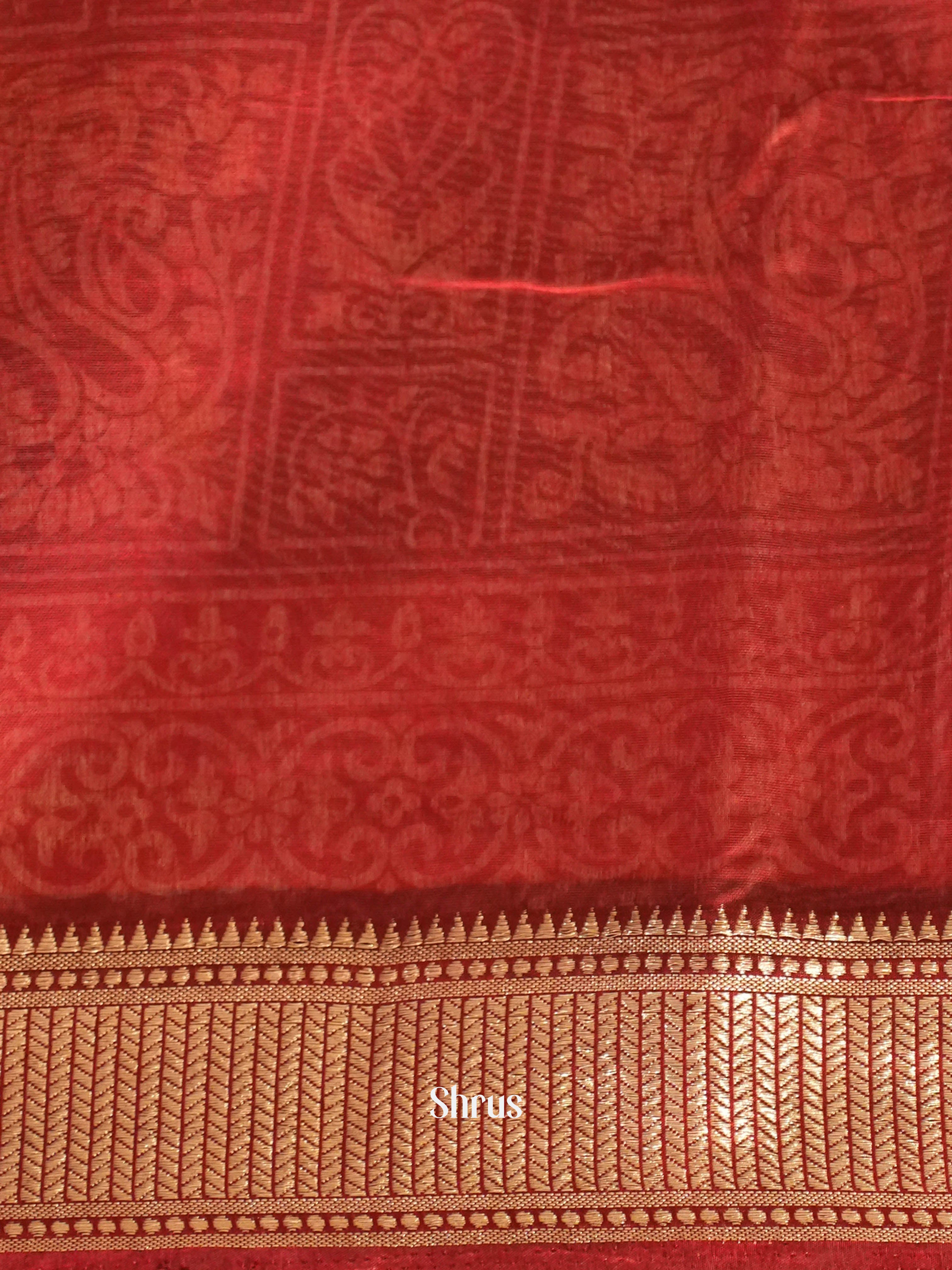 Black & Red - Art Modal Saree - Shop on ShrusEternity.com