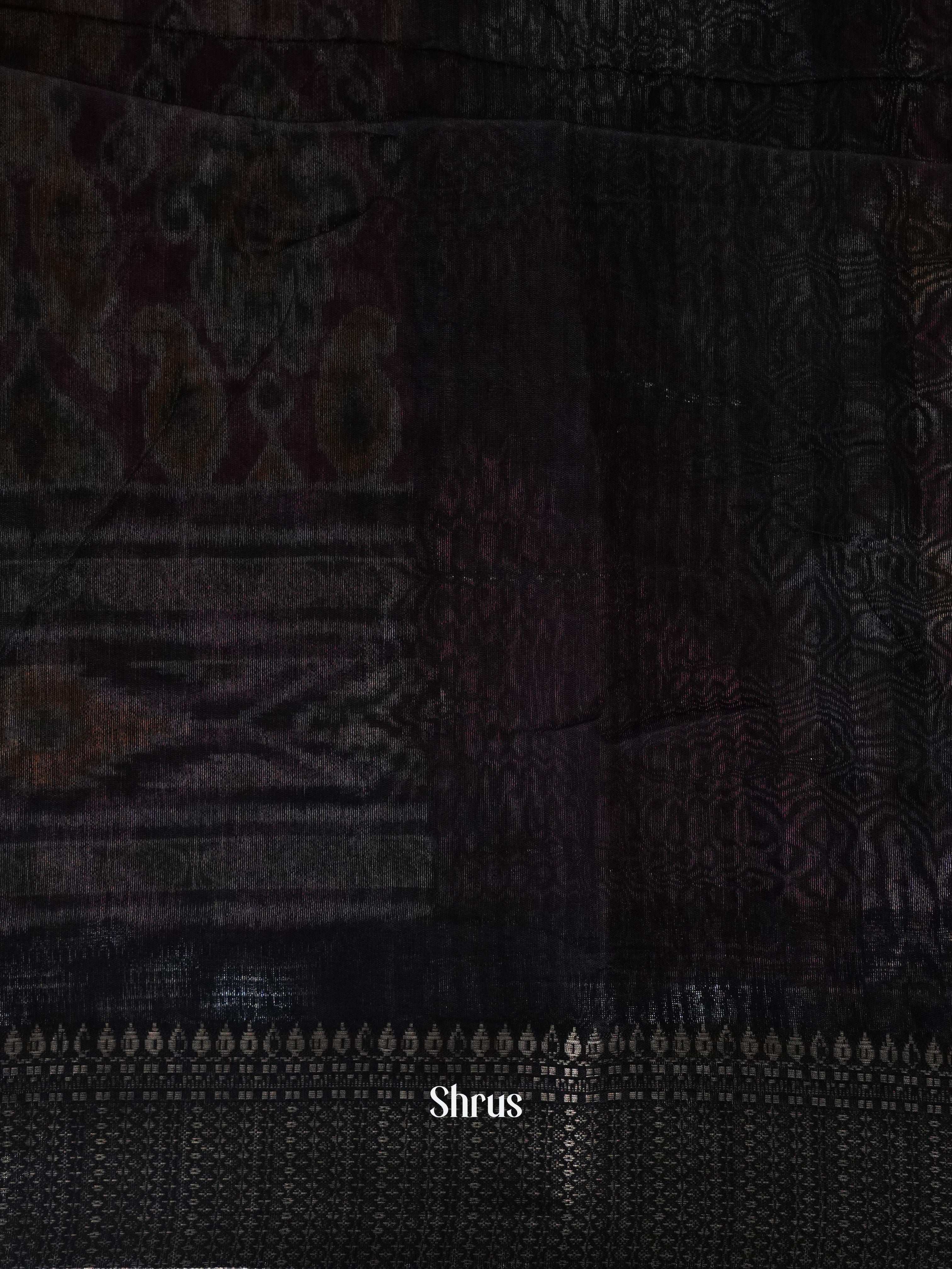 Maroon & Black - Art Modal Saree - Shop on ShrusEternity.com