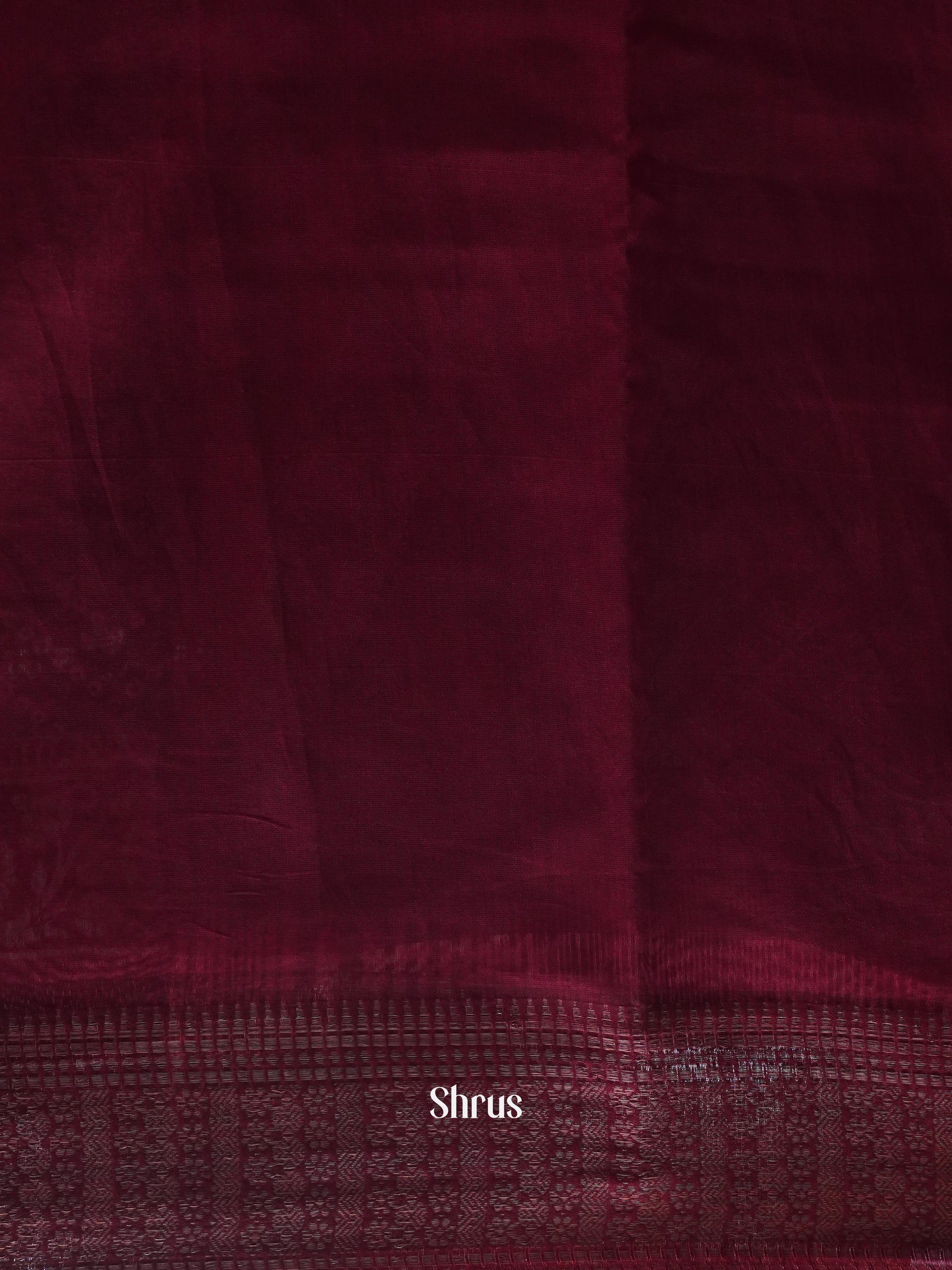 Black & Maroon - Art Modal Saree - Shop on ShrusEternity.com