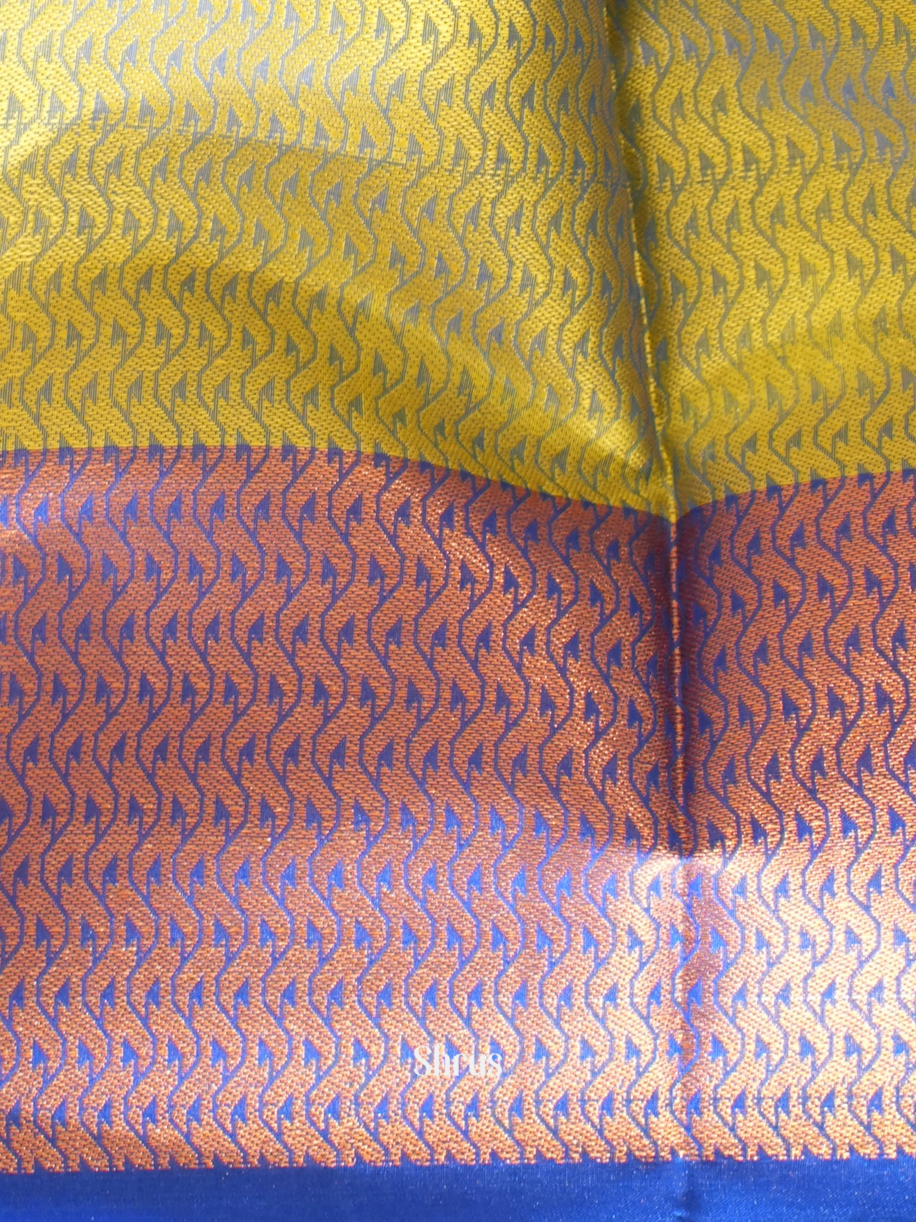 Green & Blue - Tanchoi Saree - Shop on ShrusEternity.com