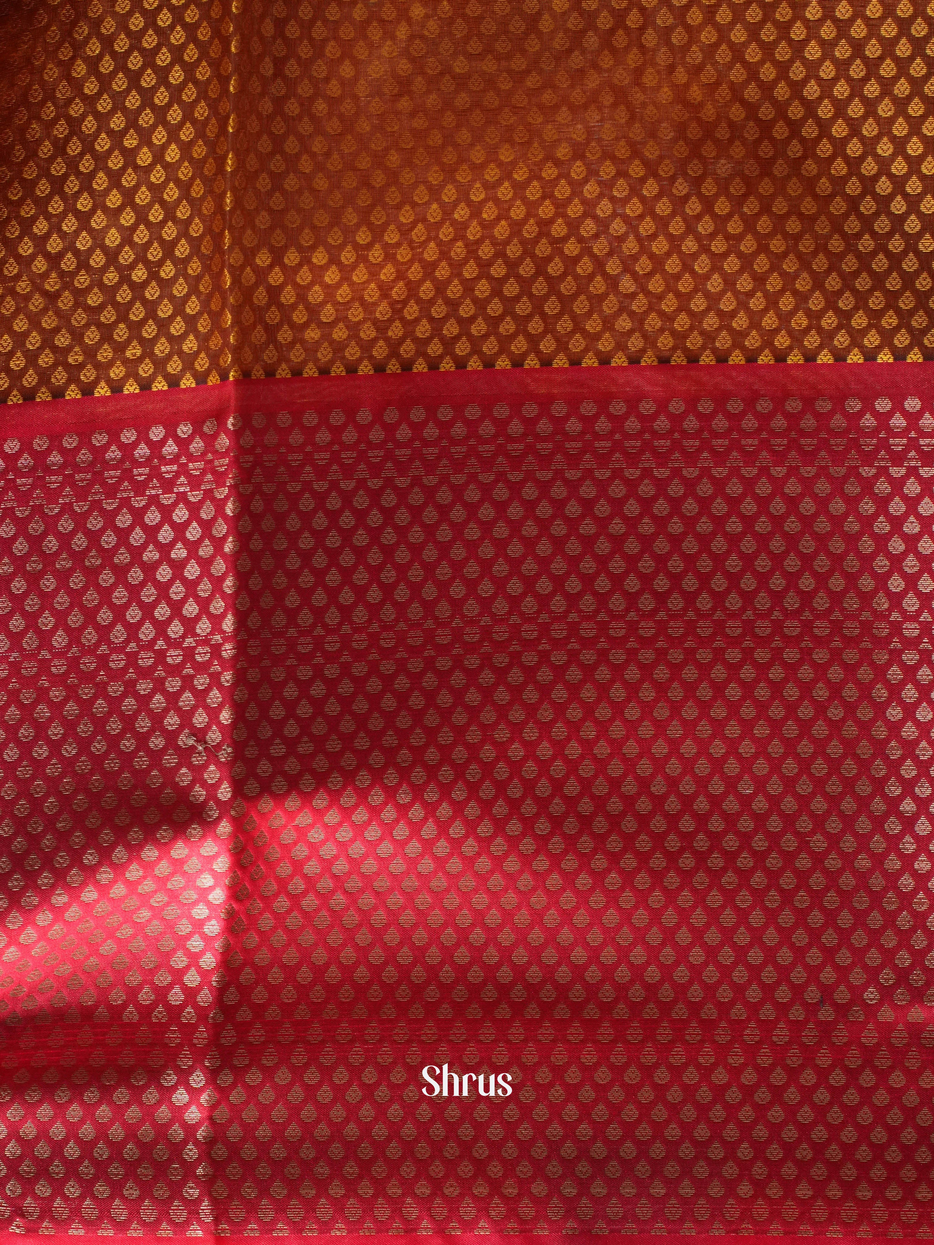 Green & Red - Tanchoi Saree - Shop on ShrusEternity.com