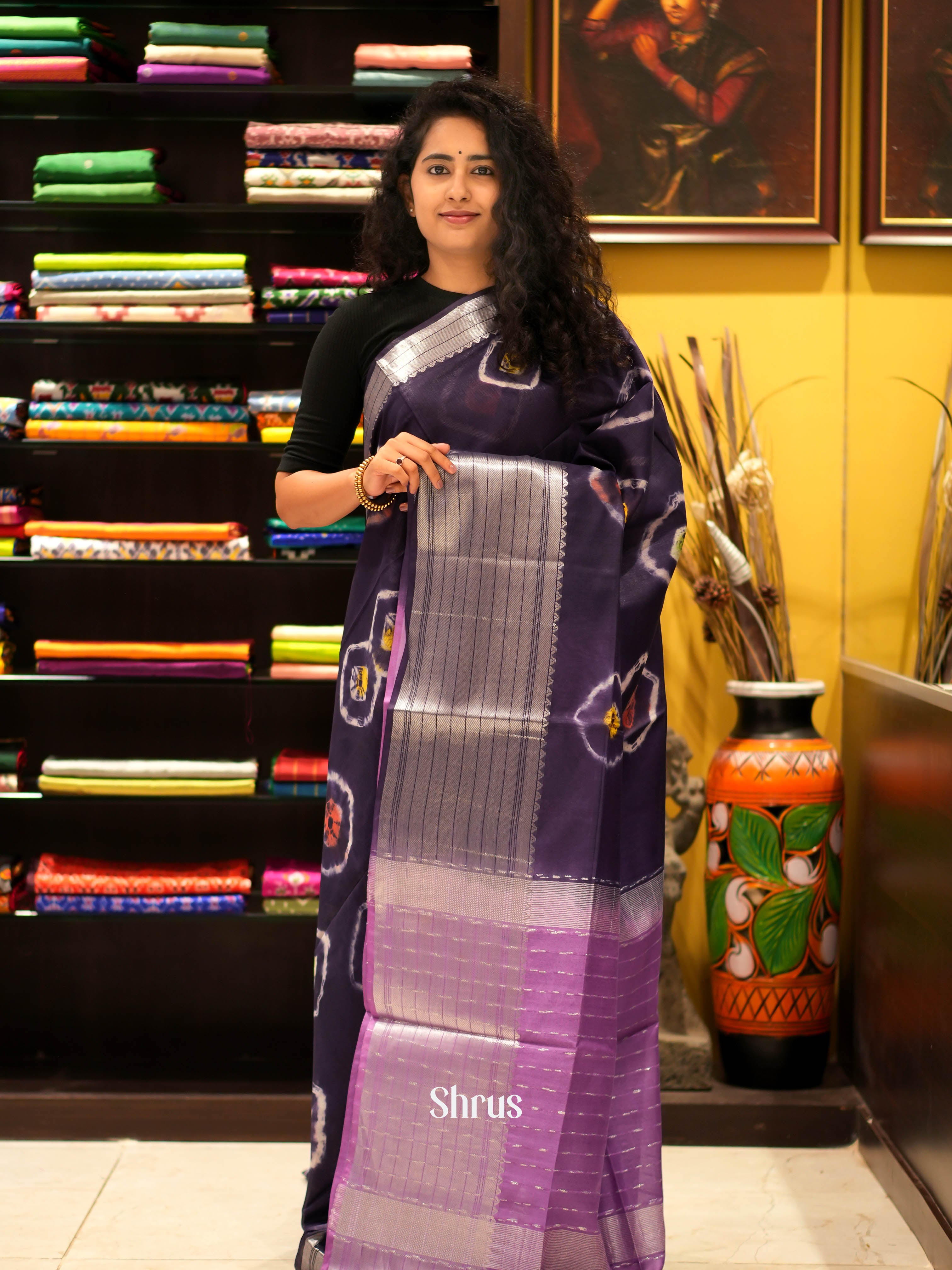 CGS31079 - Shibori Saree - Shop on ShrusEternity.com