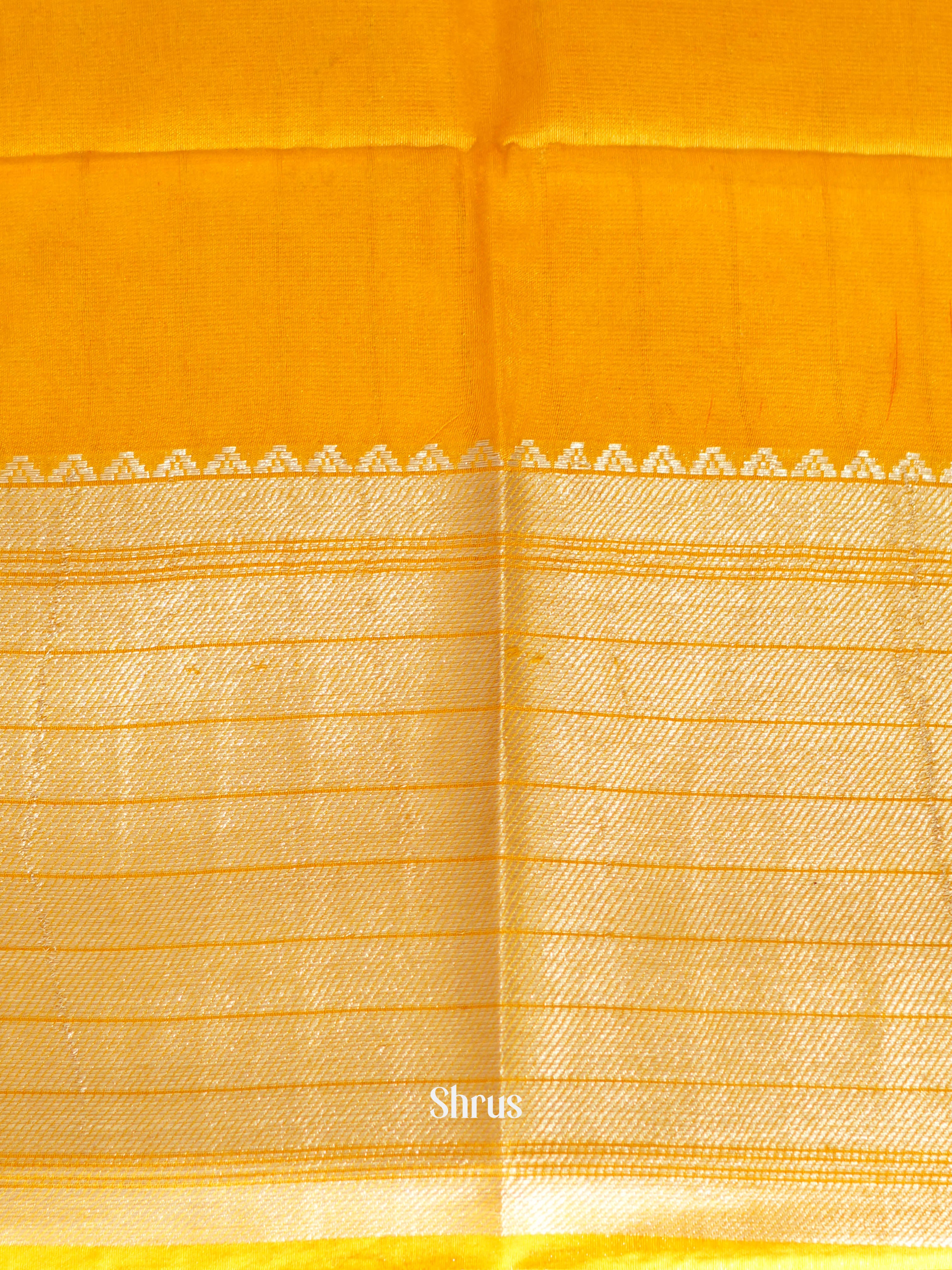 Brown & Yellow- Shibori Saree - Shop on ShrusEternity.com