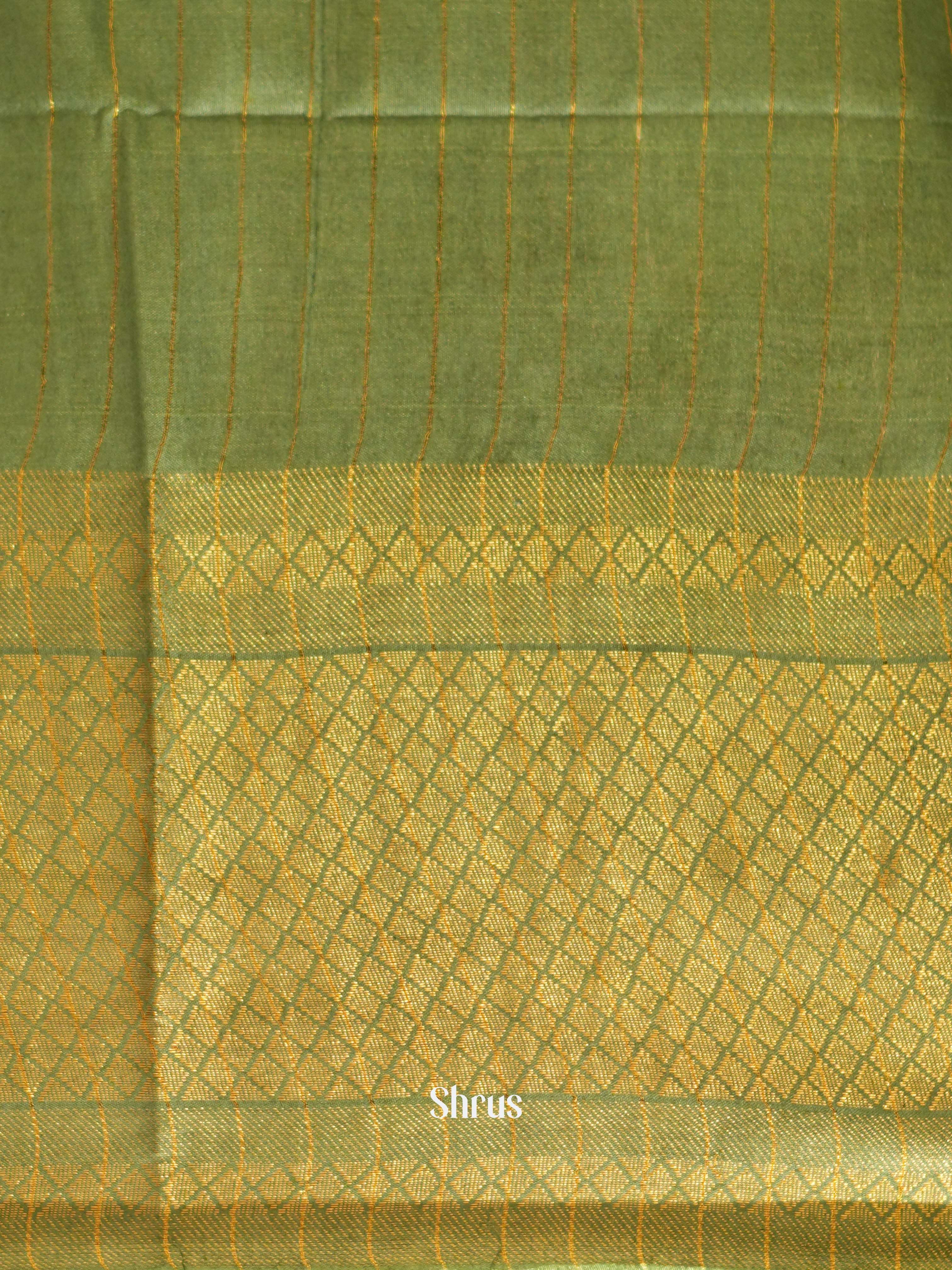 Green & Grey Green - Shibori Saree - Shop on ShrusEternity.com