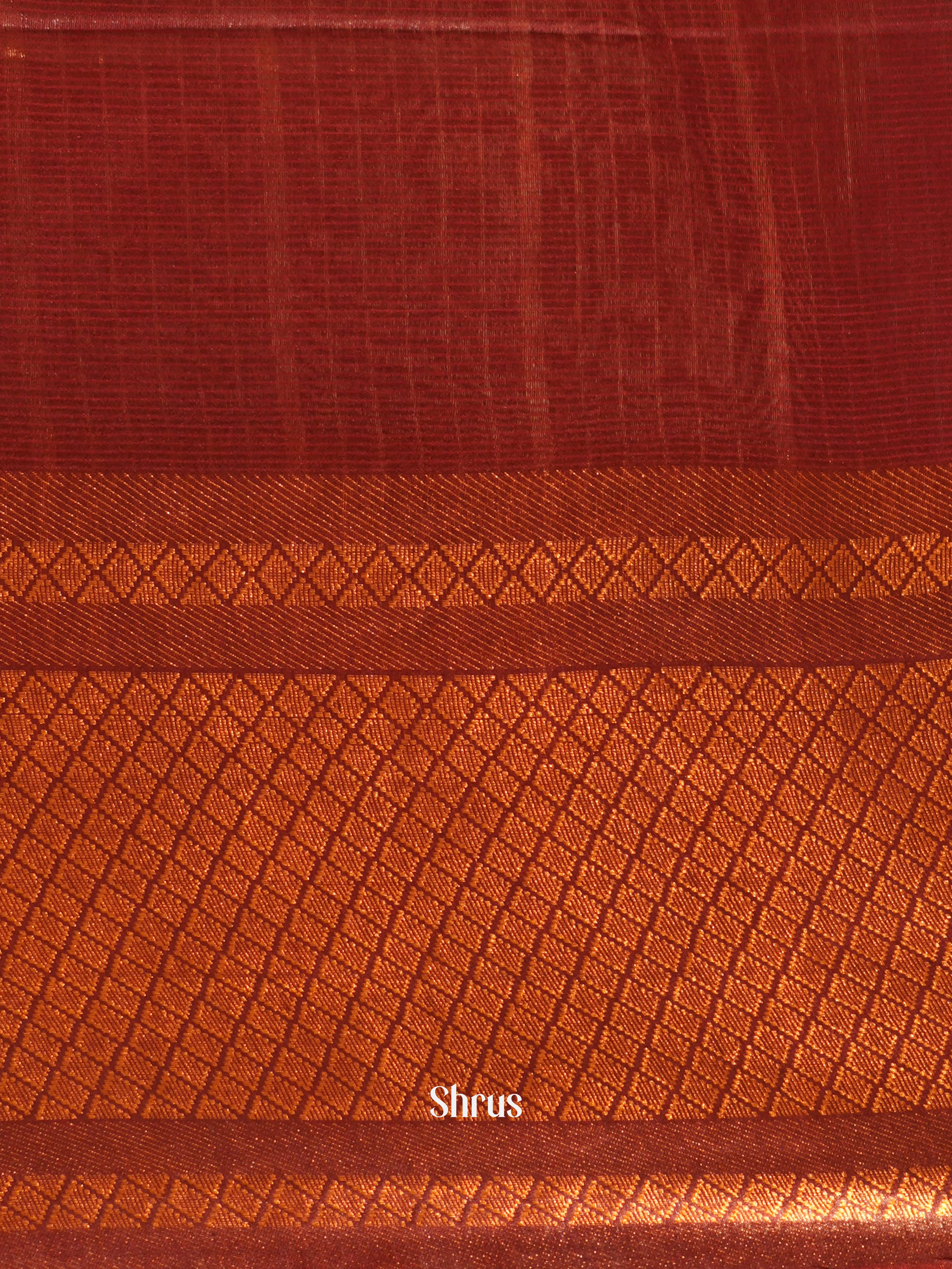 Cream & Brown - Shibori Saree - Shop on ShrusEternity.com