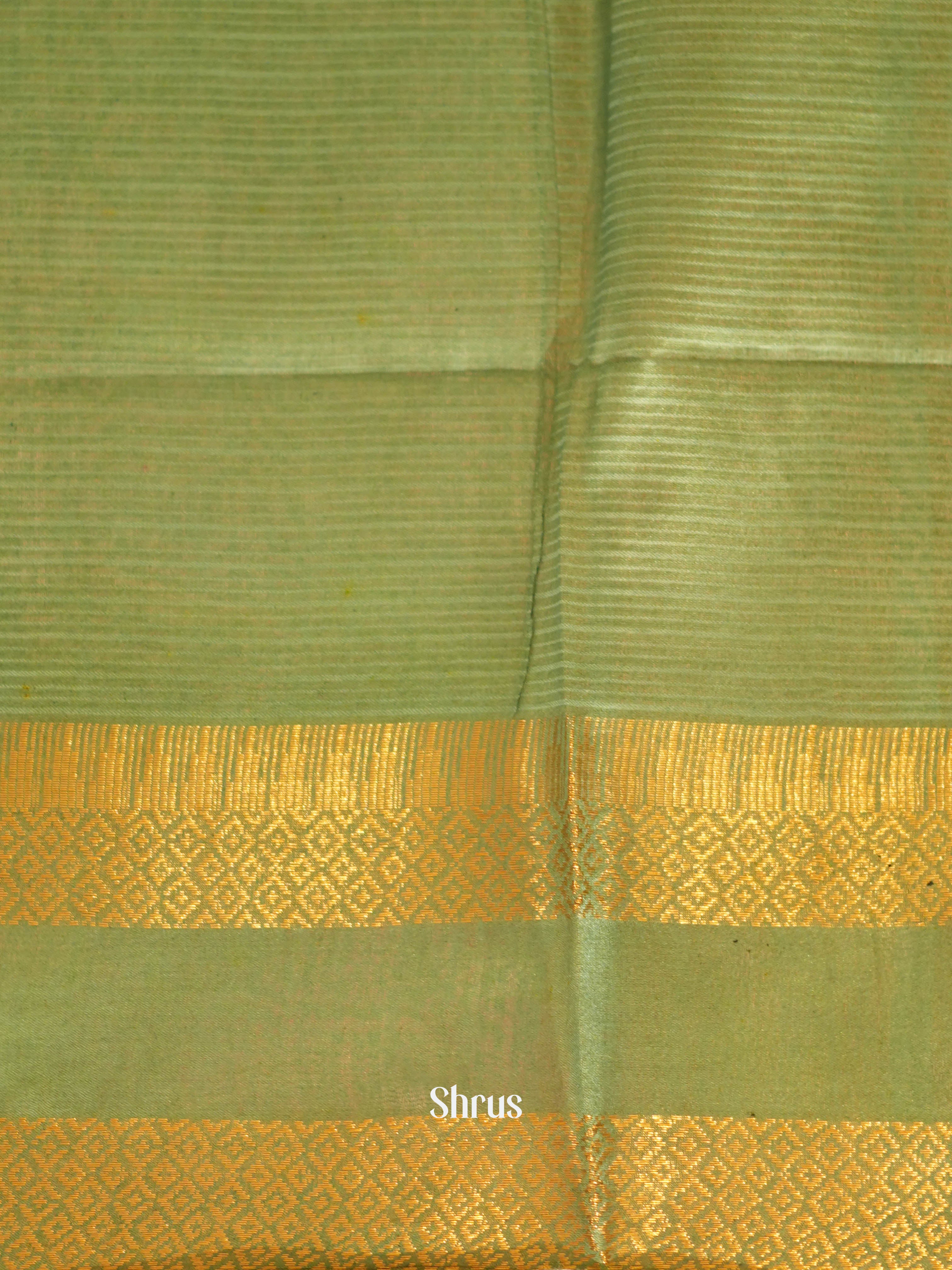 Mehandi Green & Green- Shibori Saree - Shop on ShrusEternity.com