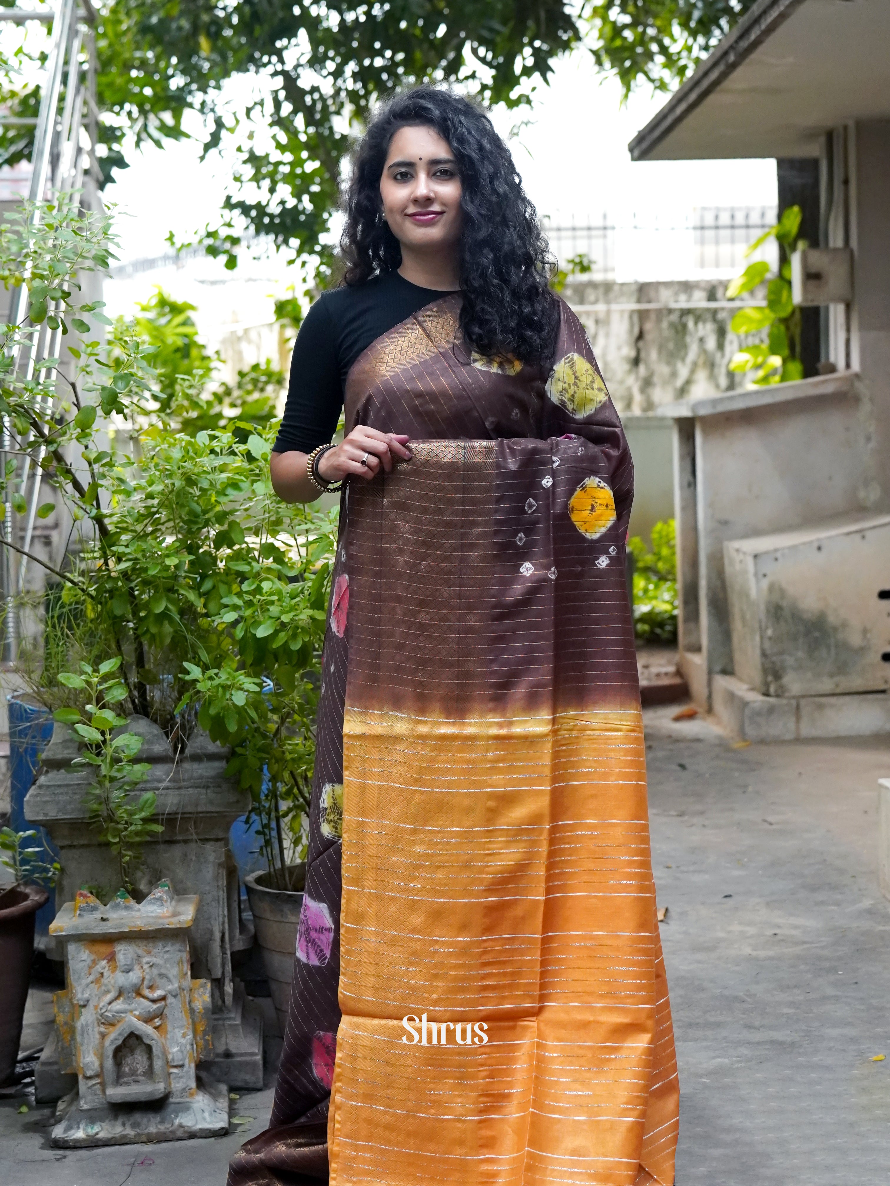 CGS31181 - Shibori Saree - Shop on ShrusEternity.com