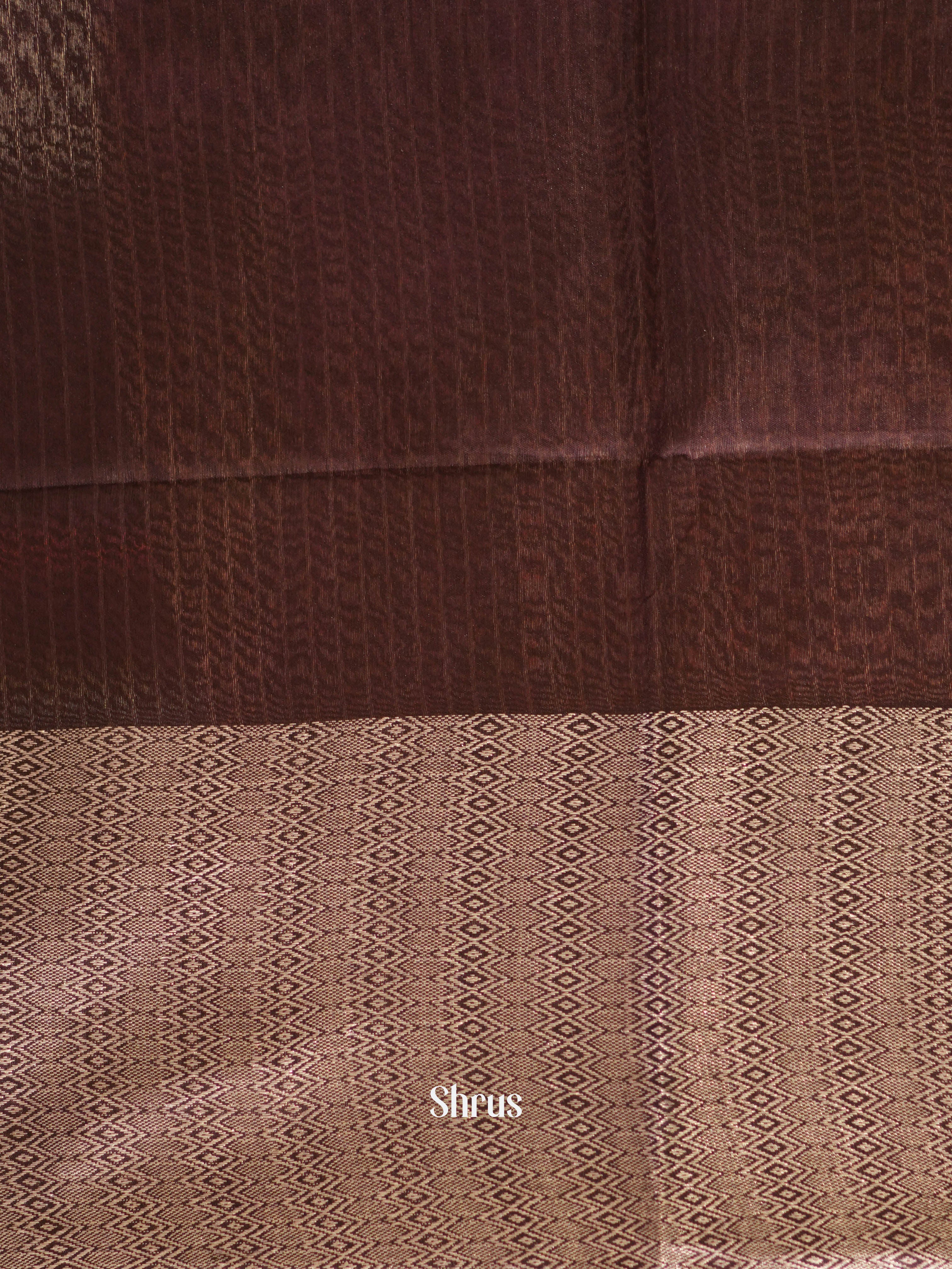Purple & Brown - Shibori Saree - Shop on ShrusEternity.com