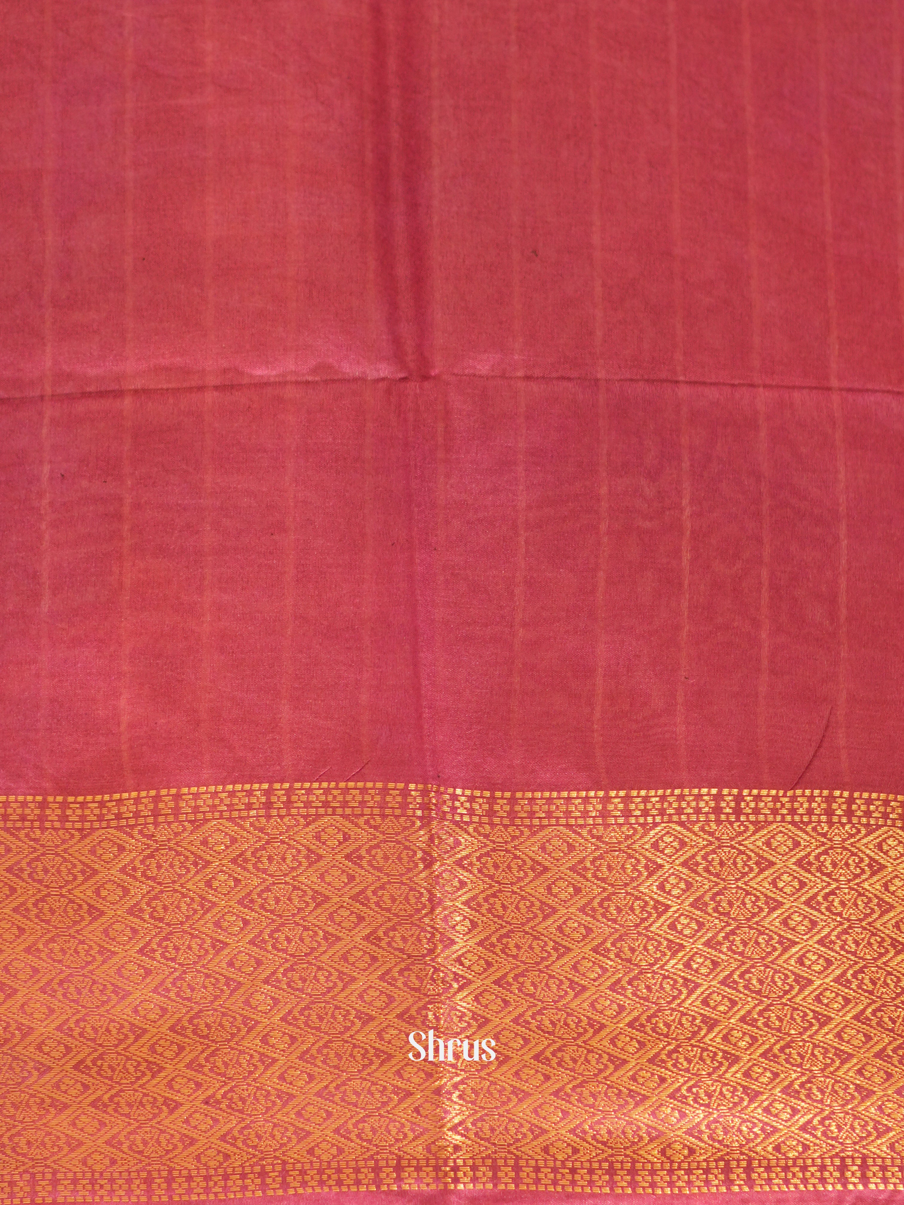 Cream & Pink - Shibori Saree - Shop on ShrusEternity.com