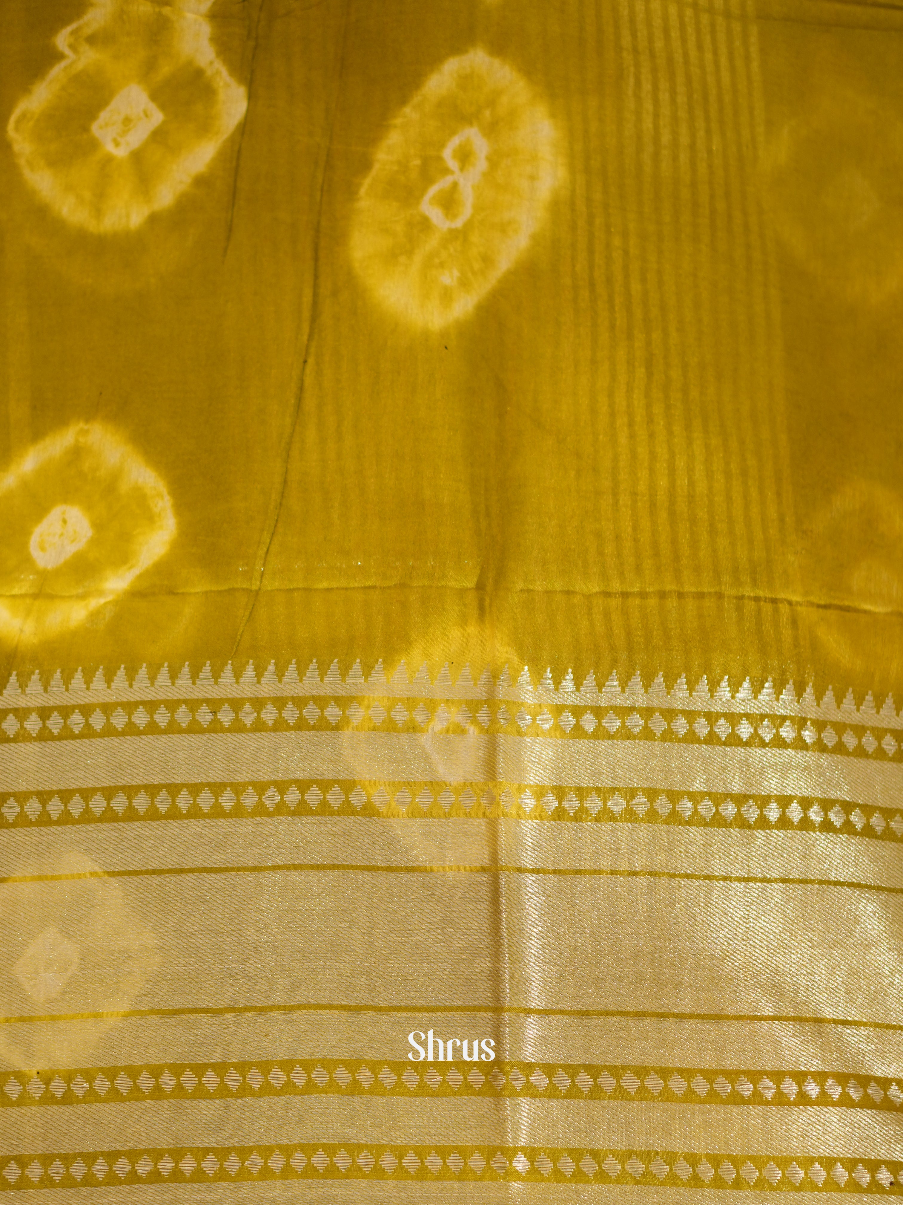 Green - Shibori Saree - Shop on ShrusEternity.com