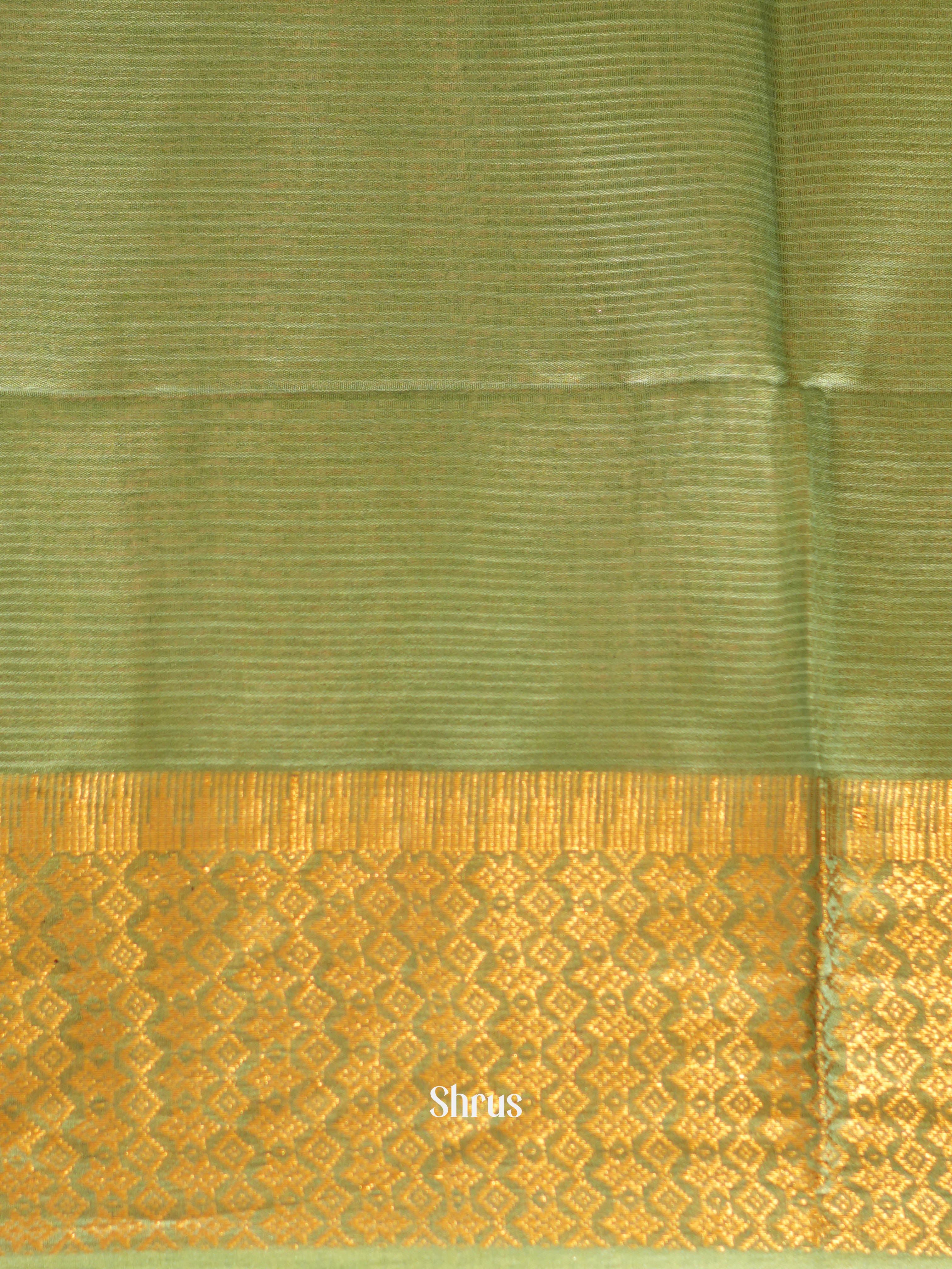 Mehandi Green & Greenish Grey - Shibori Saree - Shop on ShrusEternity.com