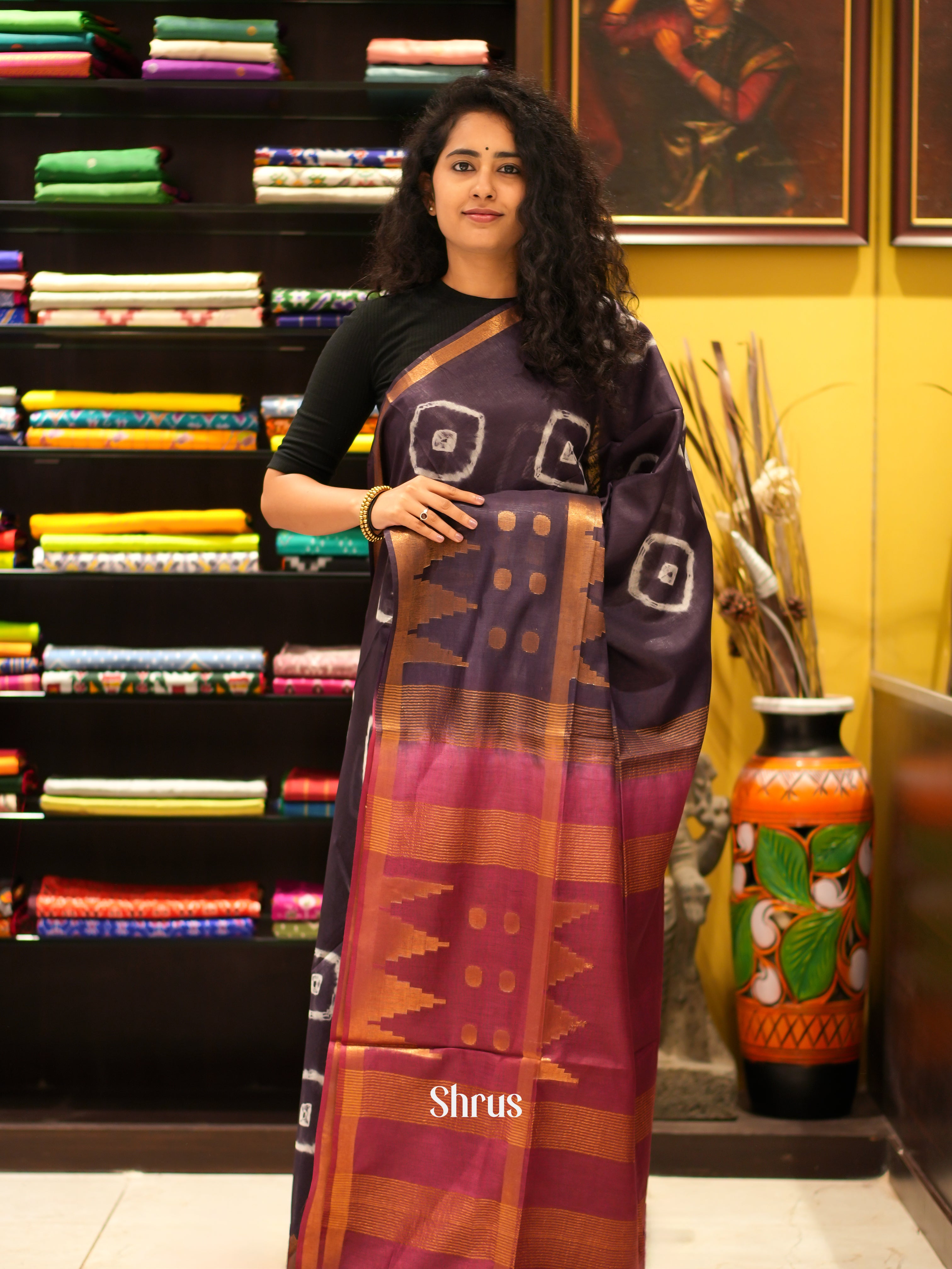 CGS31242 - Shibori Saree - Shop on ShrusEternity.com