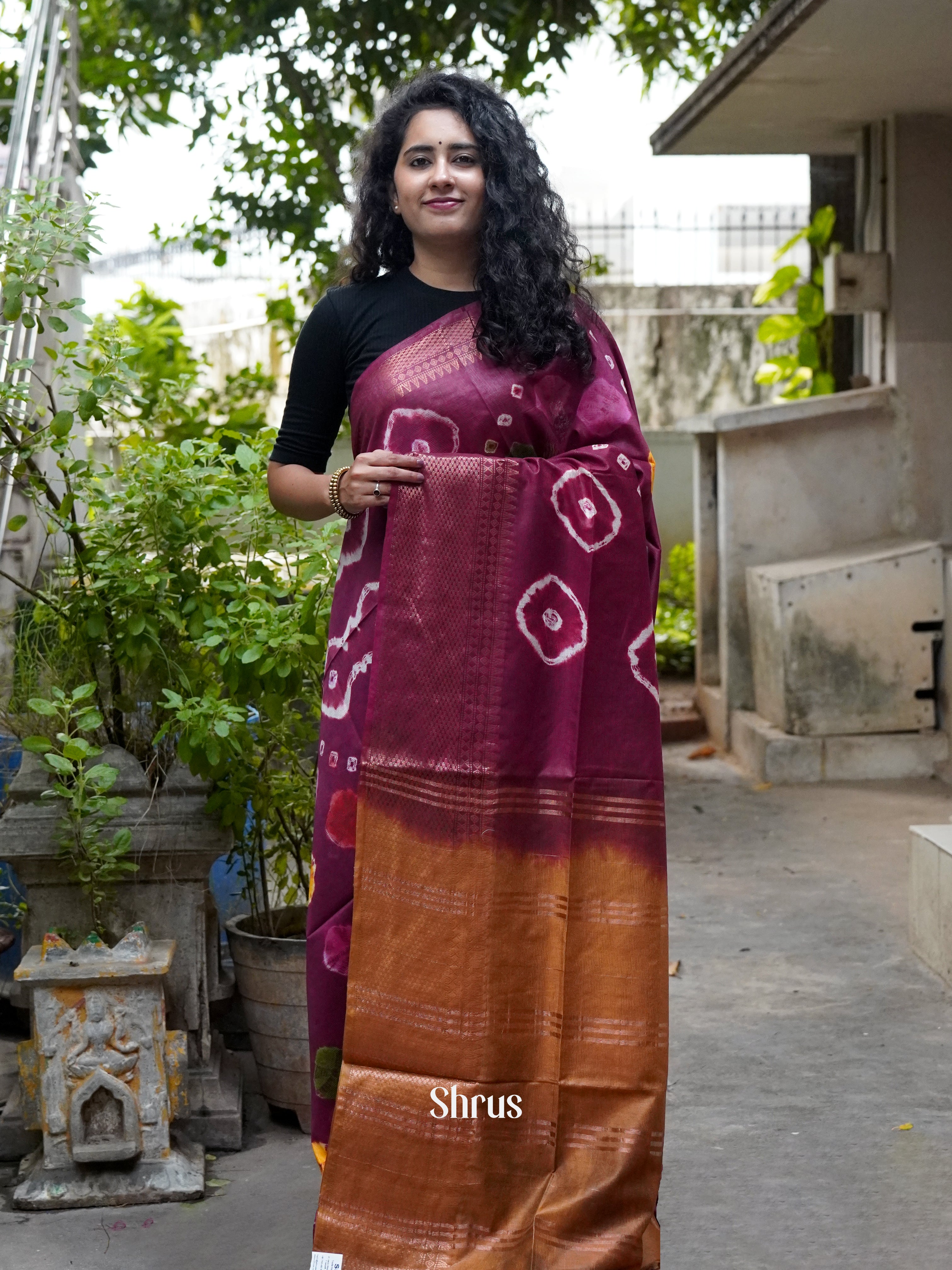 CGS31253 - Shibori Saree - Shop on ShrusEternity.com