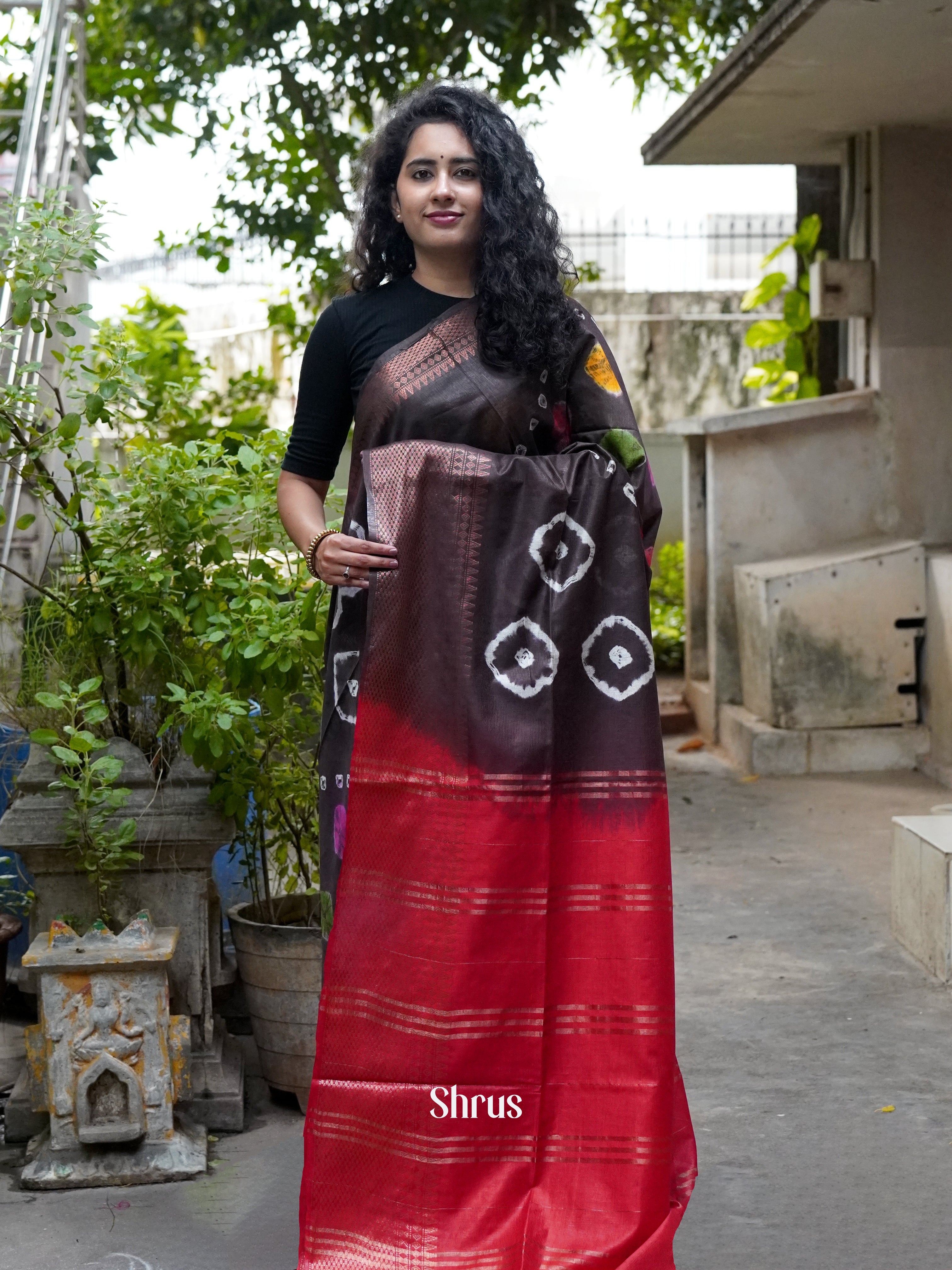 CGS31260 - Shibori Saree - Shop on ShrusEternity.com