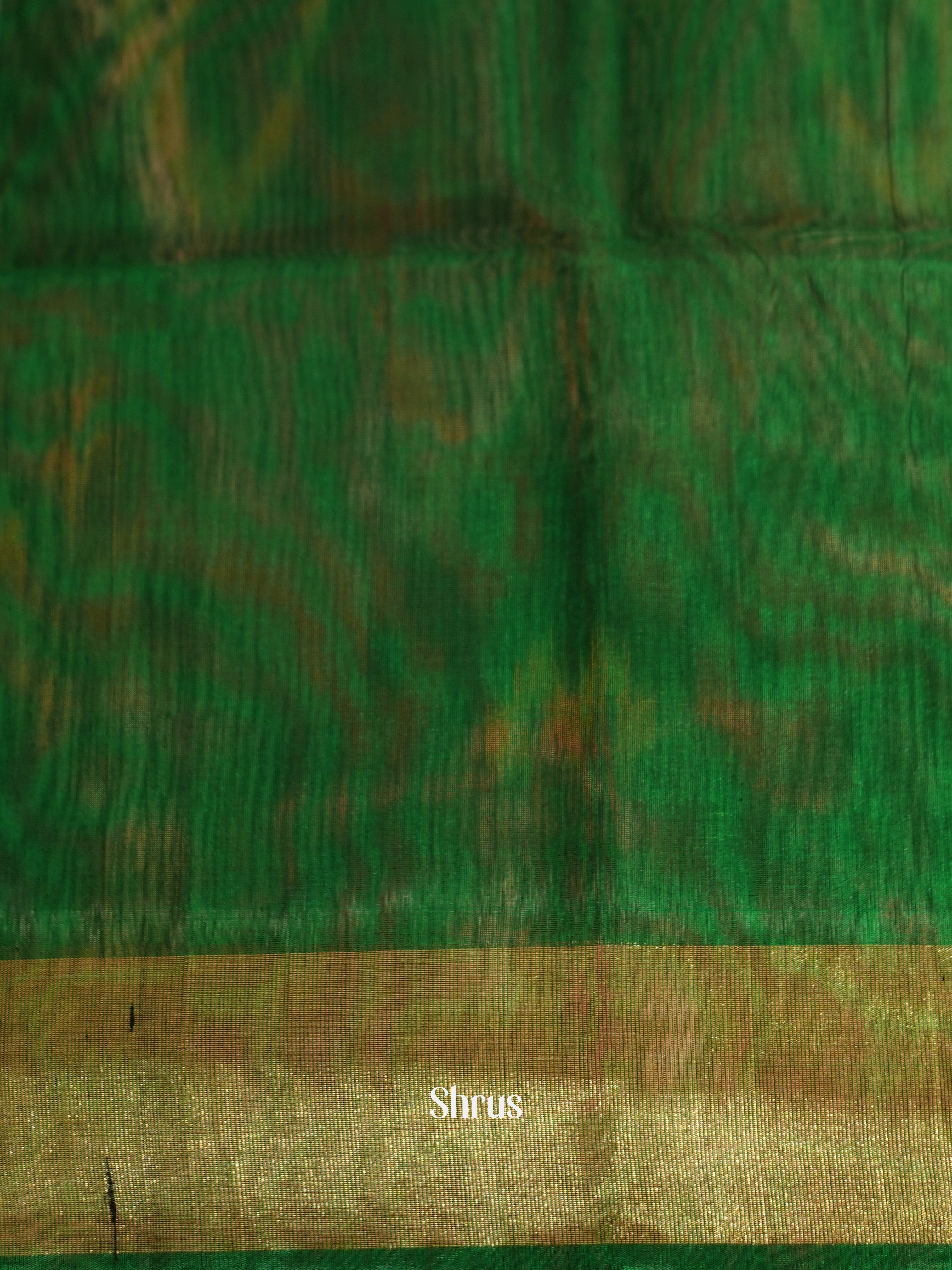Majenta & Green - Pochampally sico saree - Shop on ShrusEternity.com