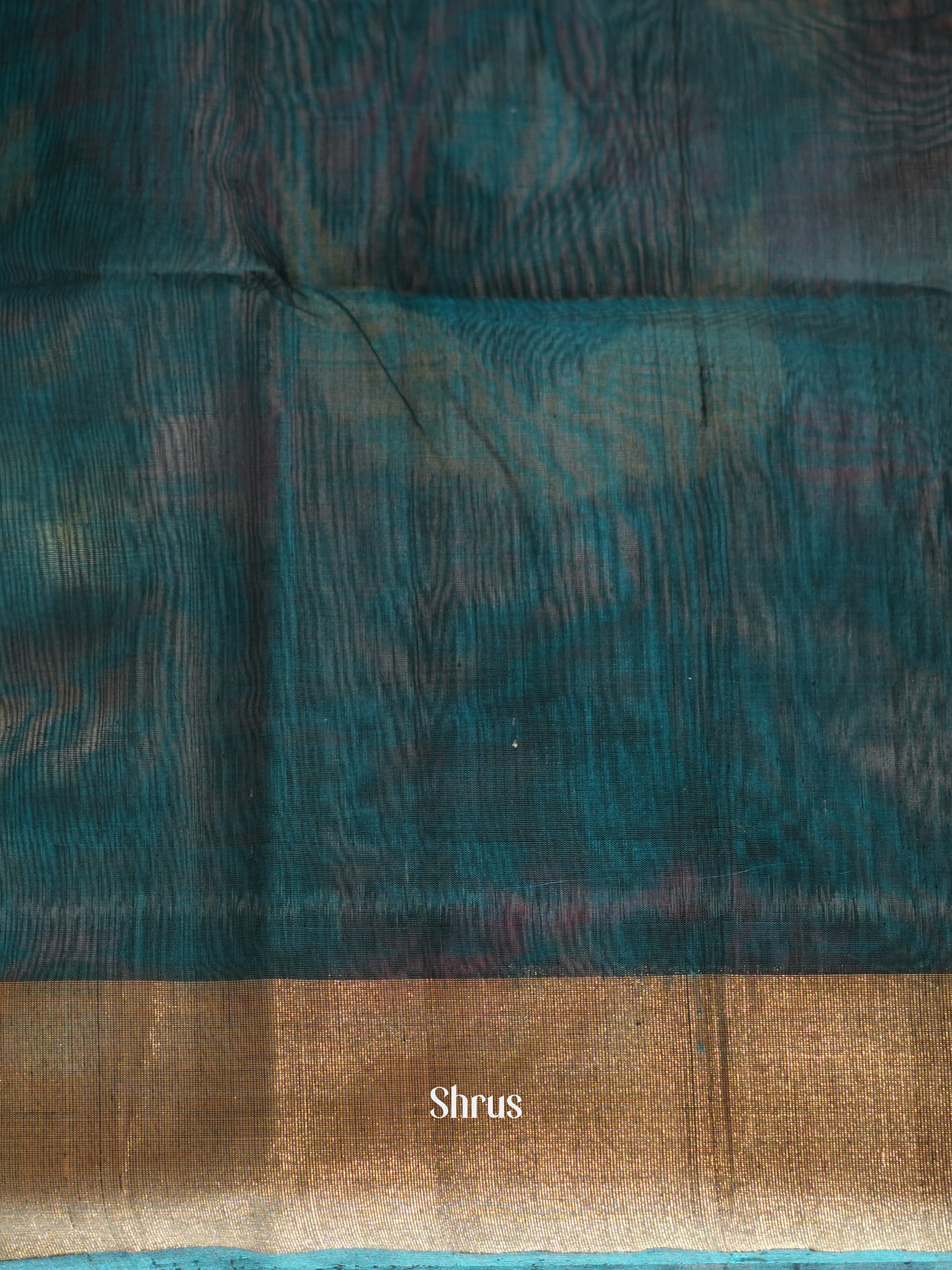 Cream & Peacock Green - Pochampally sico saree - Shop on ShrusEternity.com