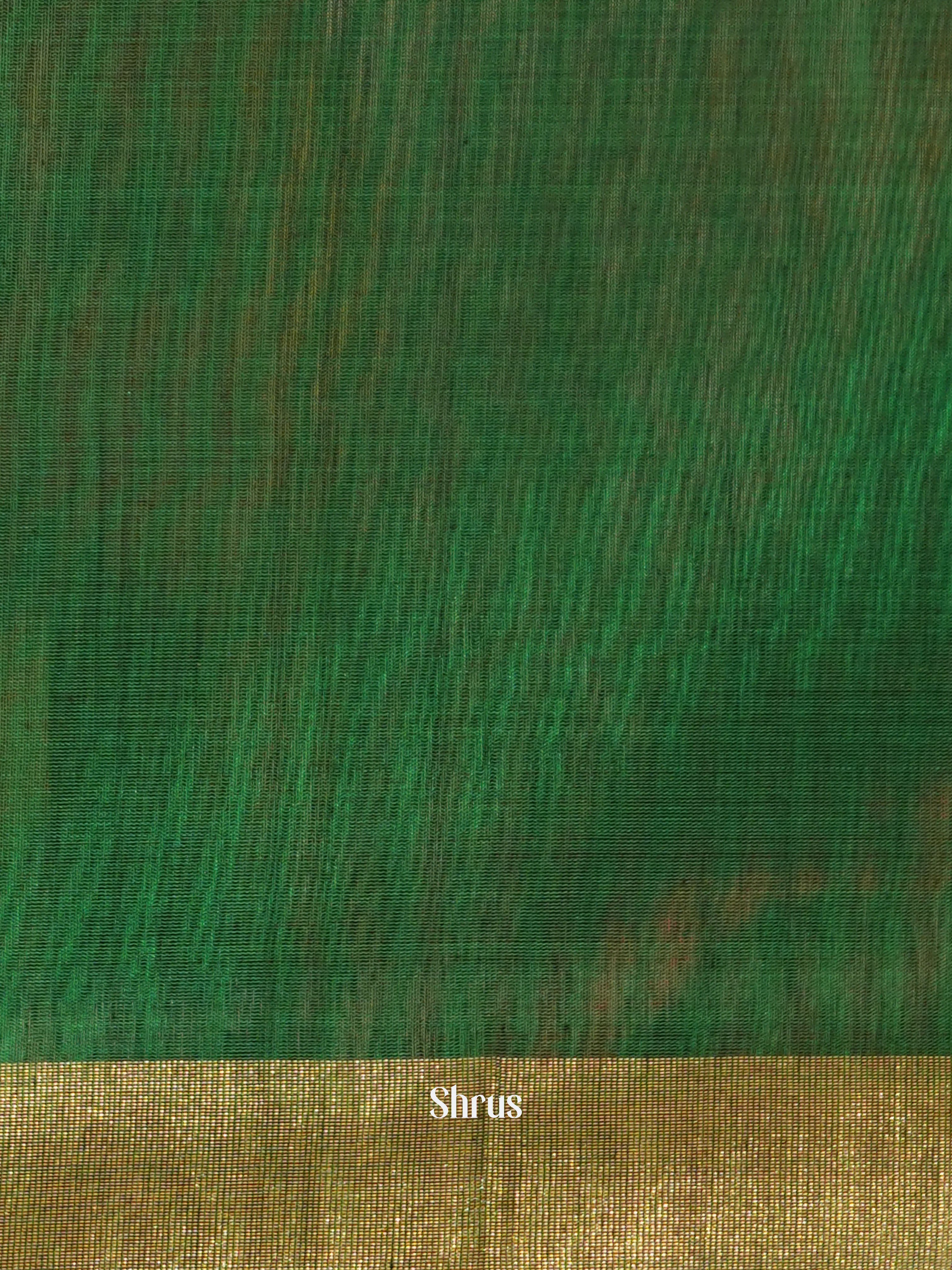 Brown& Green - Pochampally sico saree - Shop on ShrusEternity.com